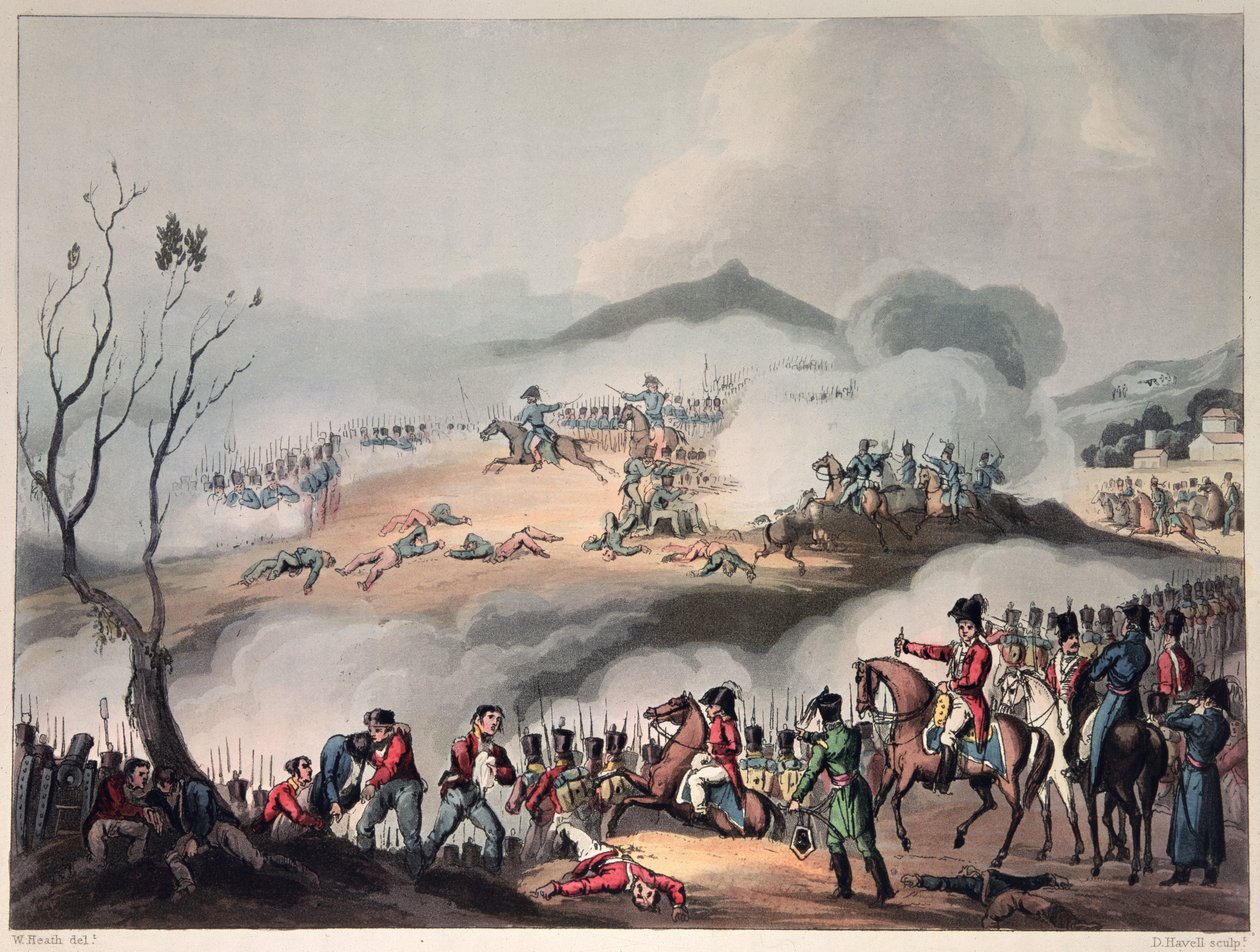 奥斯特战役，1814年2月27日，由Daniel Havell雕刻 作者 威廉·希思