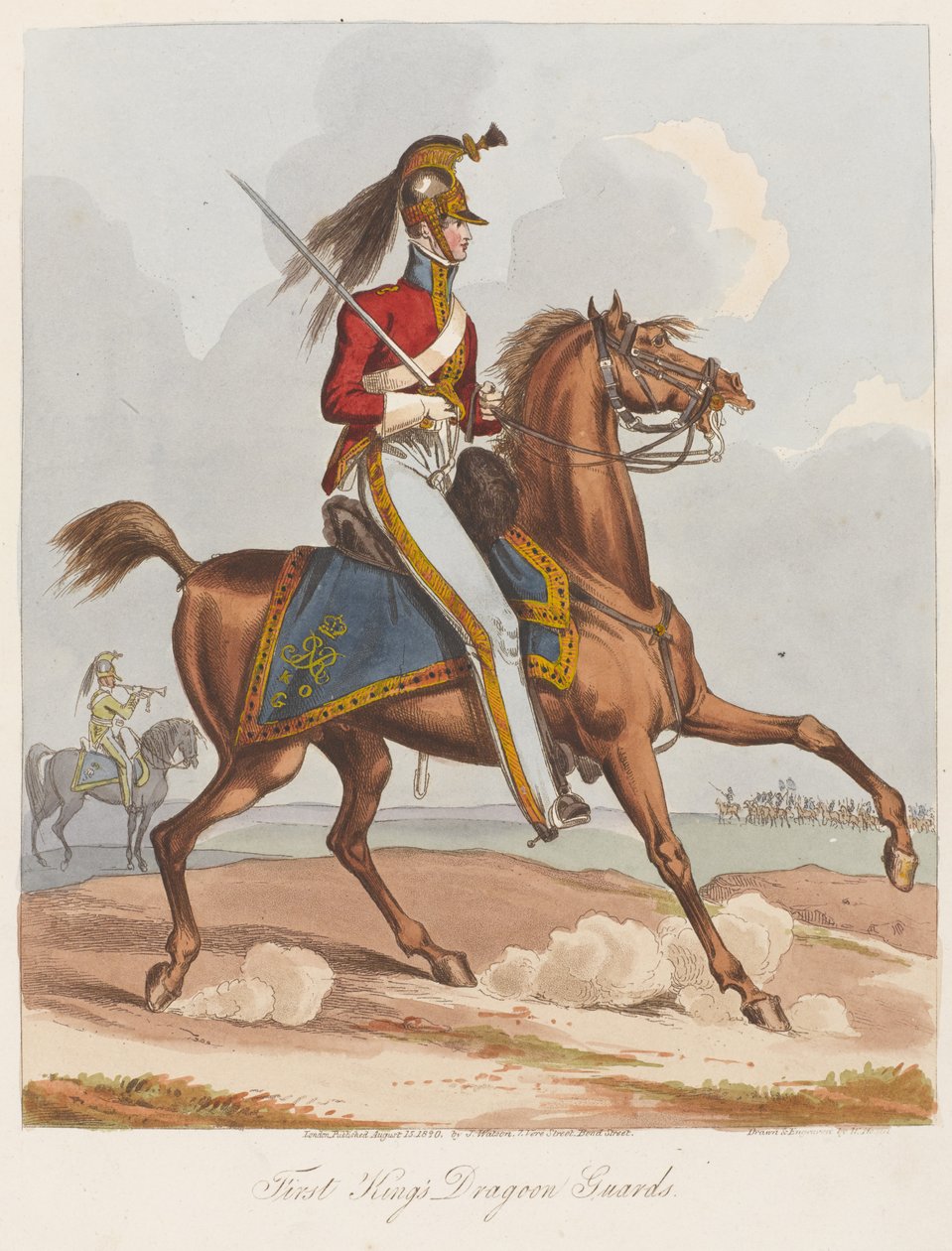 First Kings Dragoon Guards，1820（彩色aquatint） 作者 威廉·希思