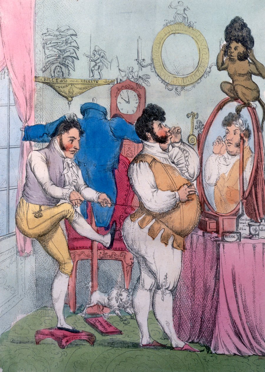 Regency a la Mode，1812（彩色蚀刻） 作者 威廉·希思