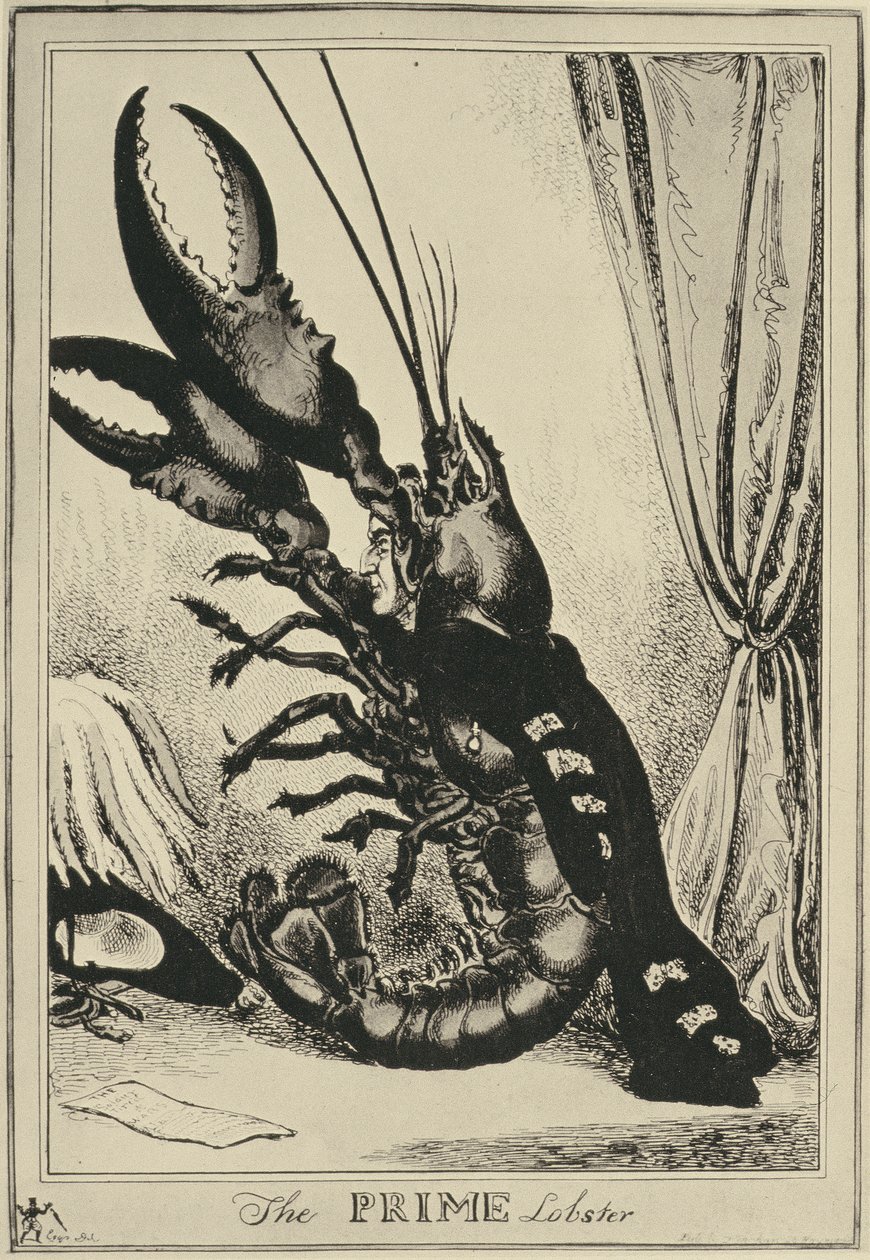 Prime龙虾，1828年 作者 威廉·希思