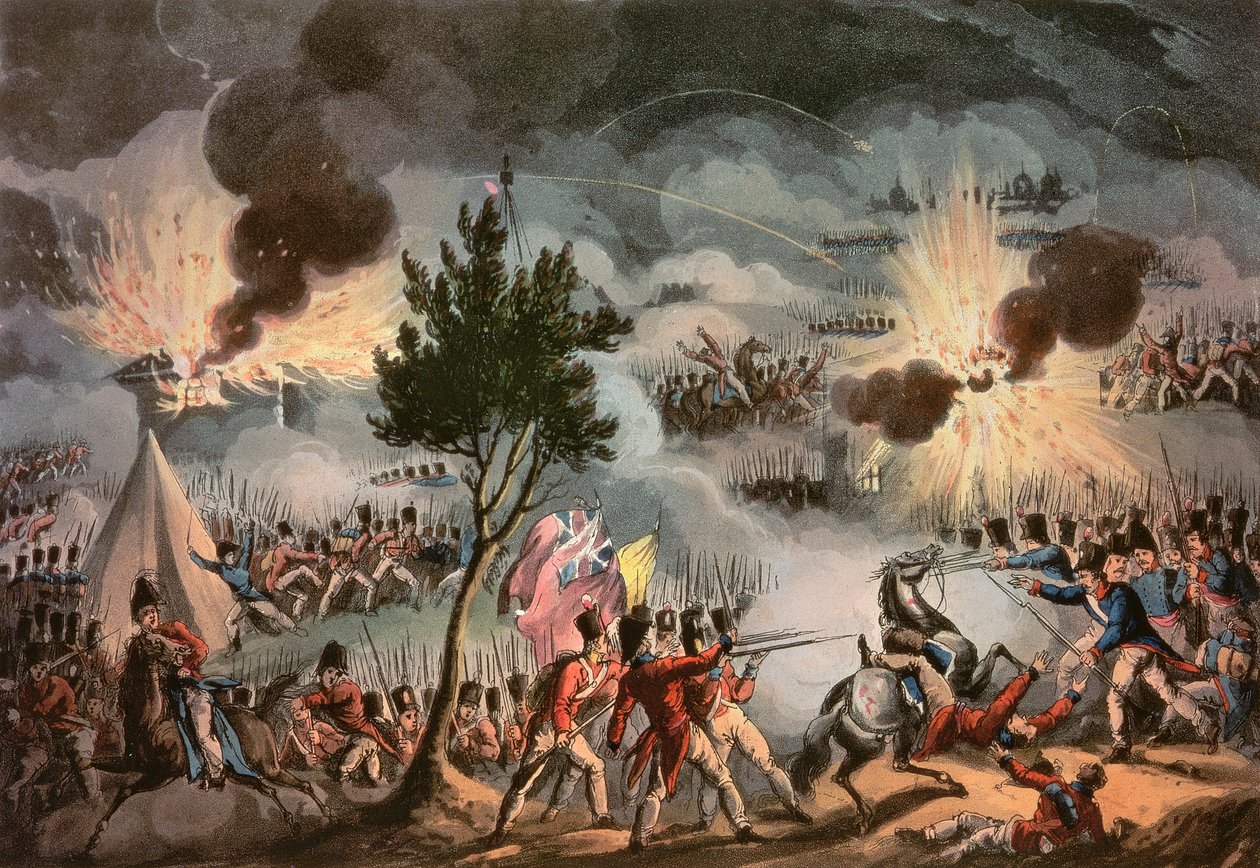 1814年4月14日，来自巴约讷的Sortie，凌晨三点，由Thomas Sutherland（bc1785）雕刻 作者 威廉·希思