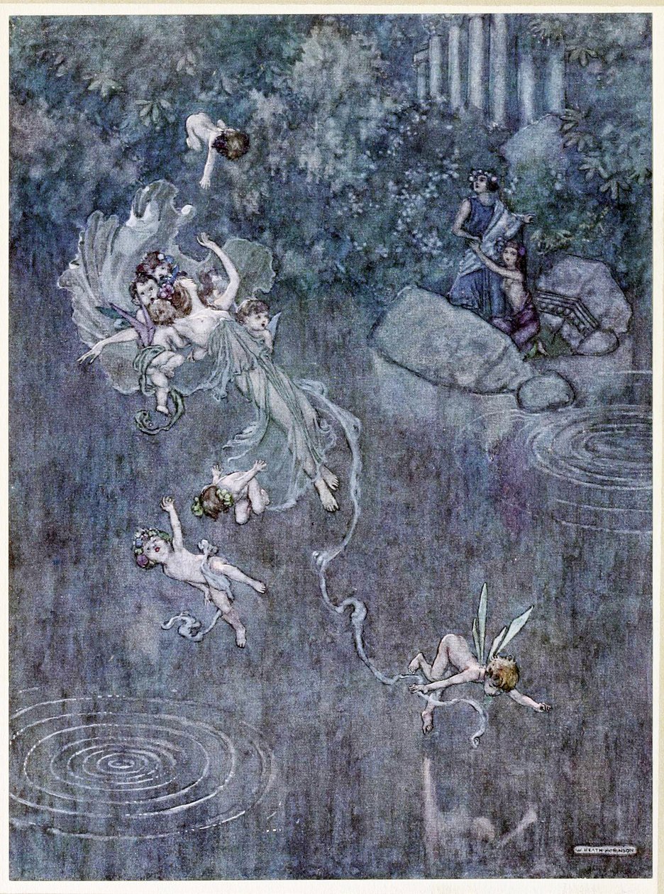 Oberon：让他在公平的Aegle中打破他的信仰，来自A Sidsummer Nights Dream，pub。 1914年 作者 威廉·希思·罗宾逊