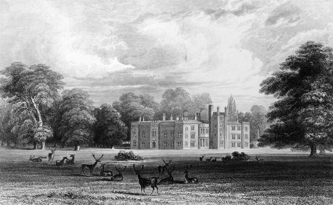 Bell House，Aveley，Essex，由John Carr Armytage雕刻，1832年 作者 威廉·亨利·巴特利特