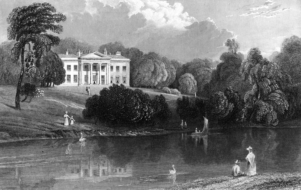 1833年埃塞克斯的Debden Hall 作者 威廉·亨利·巴特利特