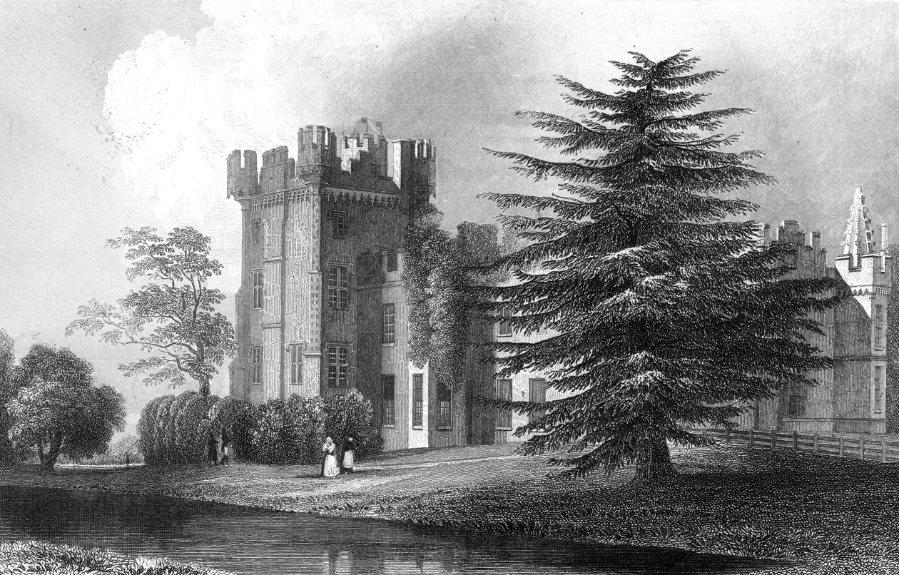 1832年亨利·沃利斯（Henry Wallis）刻在埃塞克斯郡惠特姆附近的福克宾大厅（Faulkbourn Hall） 作者 威廉·亨利·巴特利特