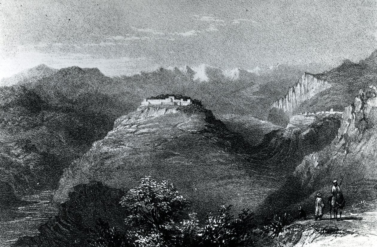 1845年，黎巴嫩山上的Joon女士Hester Stanhope的住所 作者 威廉·亨利·巴特利特