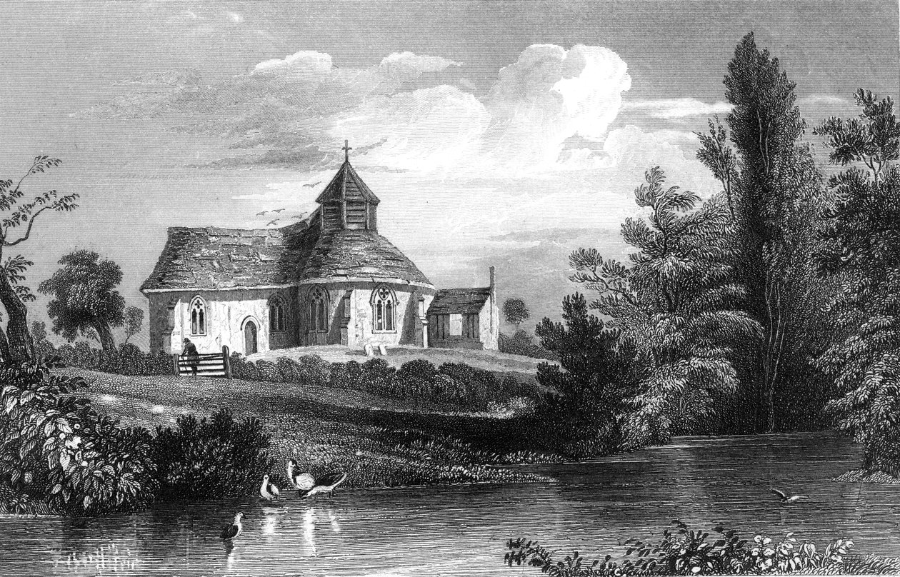 埃塞克斯的小枫树庄园，由Henry Wallis雕刻，1832年 作者 威廉·亨利·巴特利特
