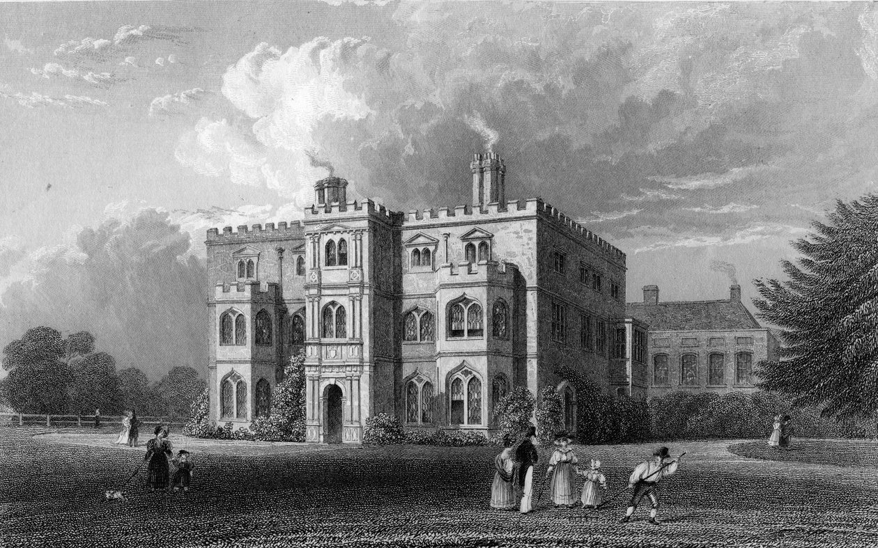 Marks Hall，Coggeshall，Essex，由John Carr Armytage雕刻，1833年 作者 威廉·亨利·巴特利特