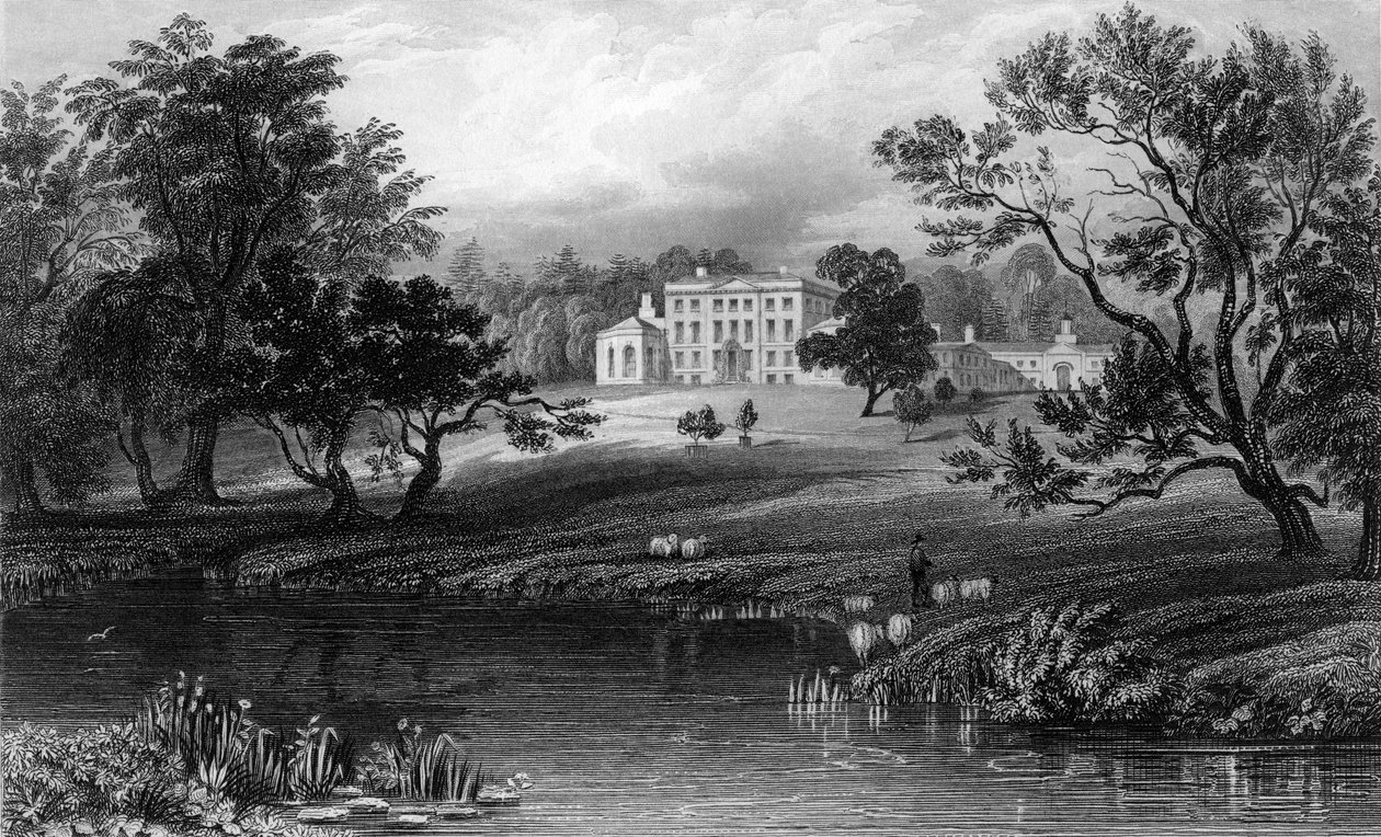 艾塞克斯的Mistley Hall，由John Carr Armytage雕刻，1832年 作者 威廉·亨利·巴特利特