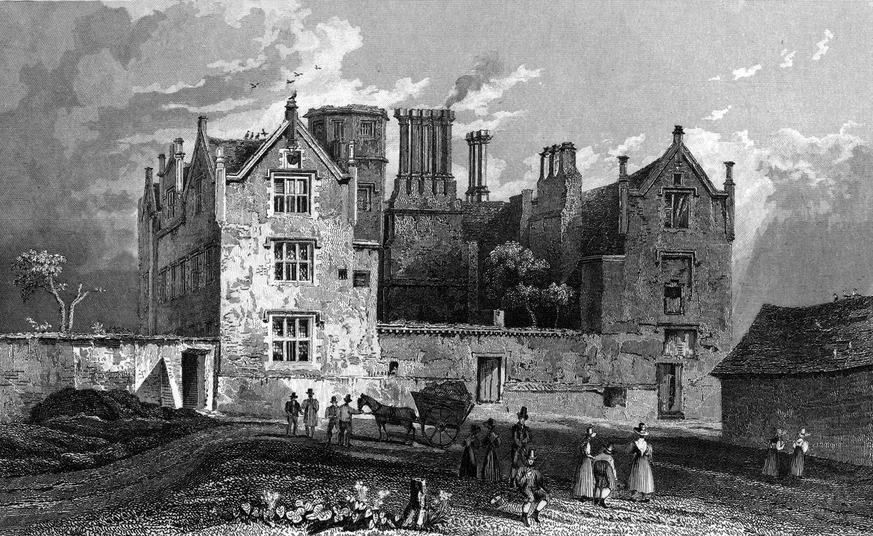 位于Barking附近的Eastbury House的南视图，由William Watkins雕刻，1833年 作者 威廉·亨利·巴特利特