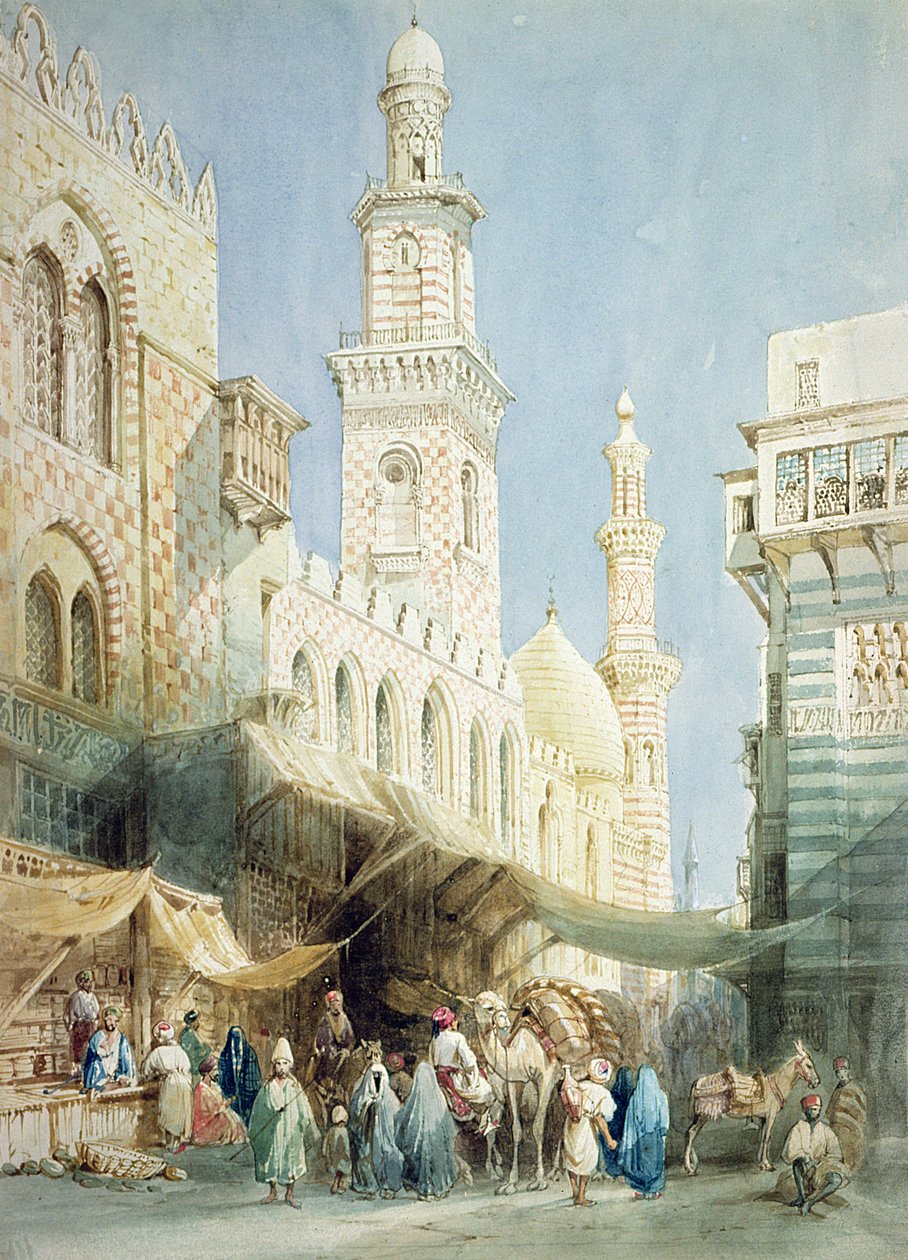 Sharia El Gohargiyeh，开罗 作者 威廉·亨利·巴特利特