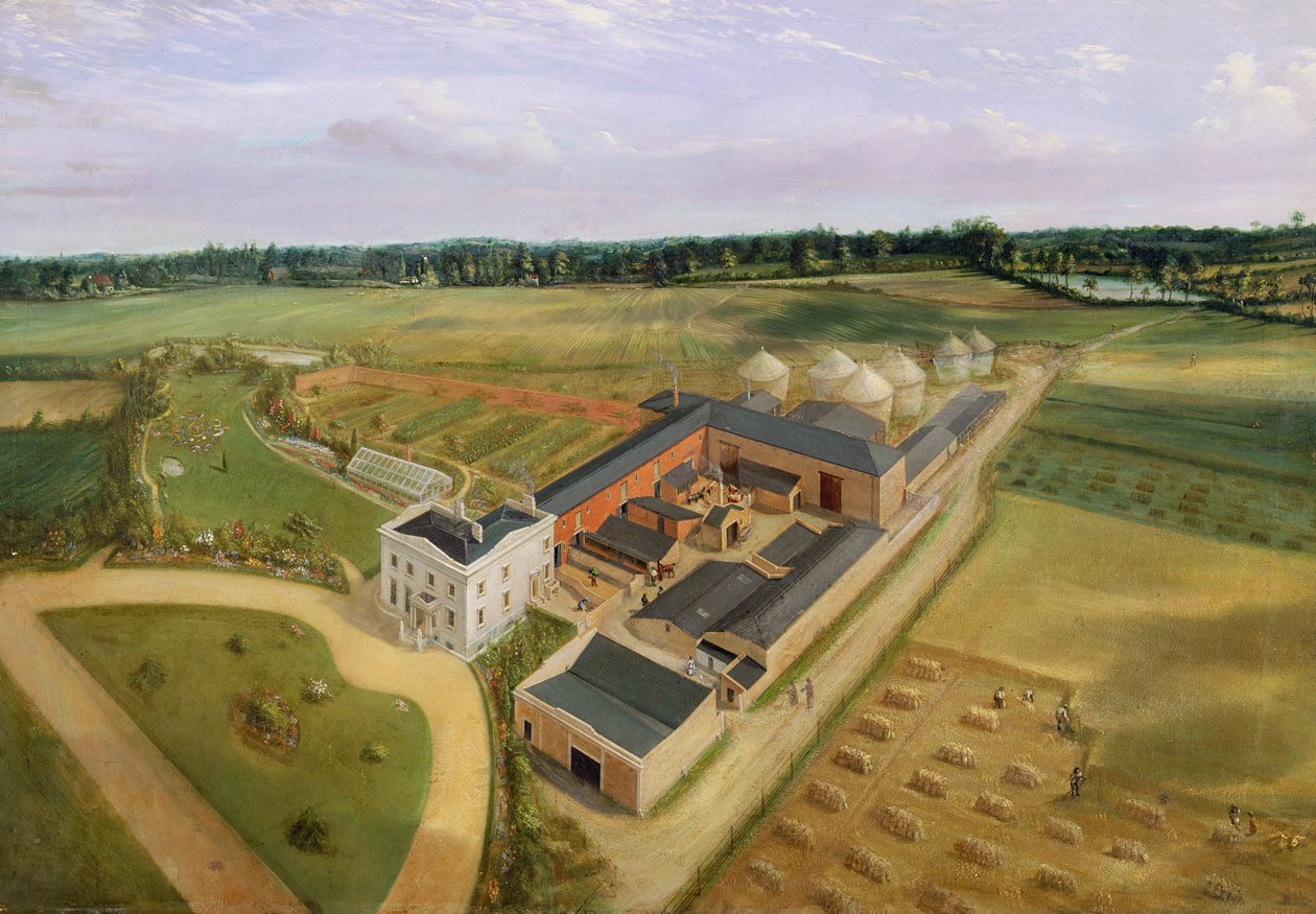 Tiptree Hall and Farm，Essex，1850-60 作者 威廉·亨利·布朗