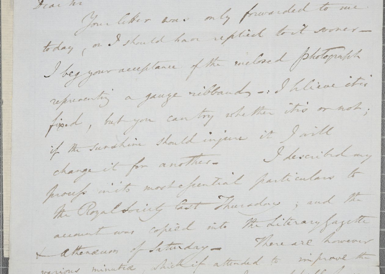 1839年威廉亨利福克斯塔尔博特签署的信给詹姆斯大卫福布斯 作者 威廉·亨利·福克斯·塔尔伯特