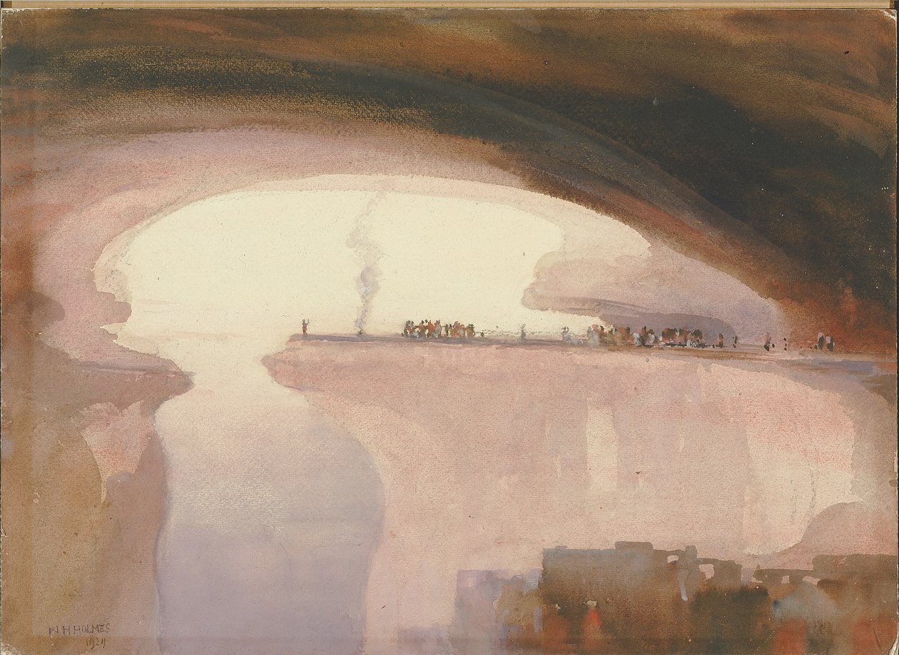 悬崖住户的仪式，科罗拉多州，1924年。 作者 威廉·亨利·福尔摩斯