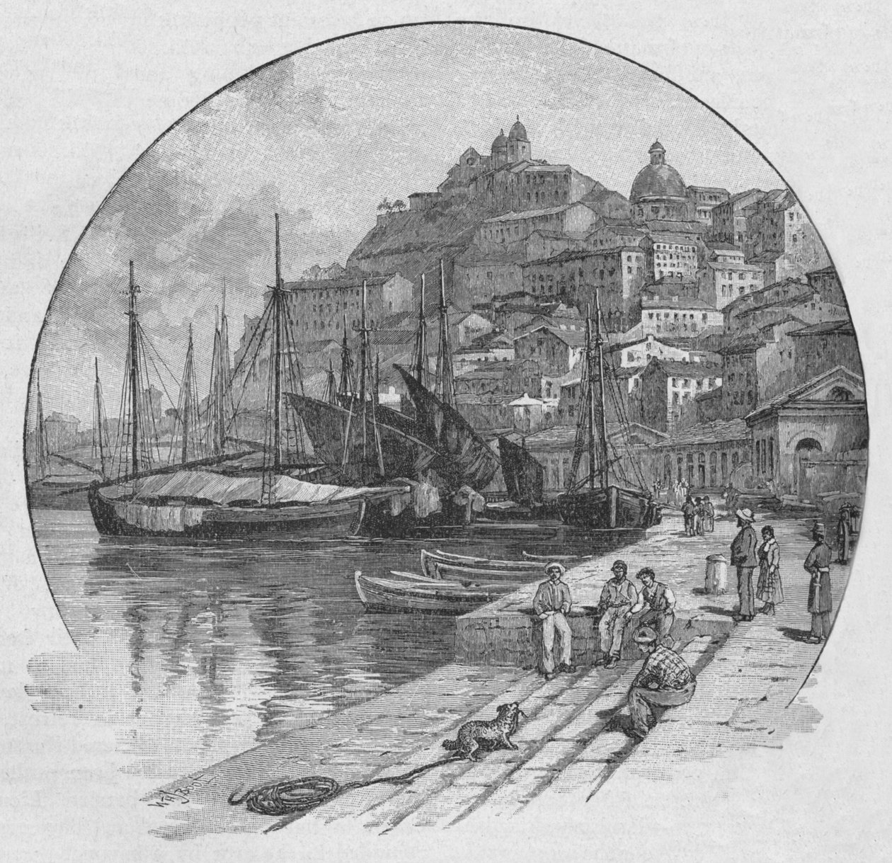 1902年，安科纳 作者 威廉·亨利·詹姆斯船
