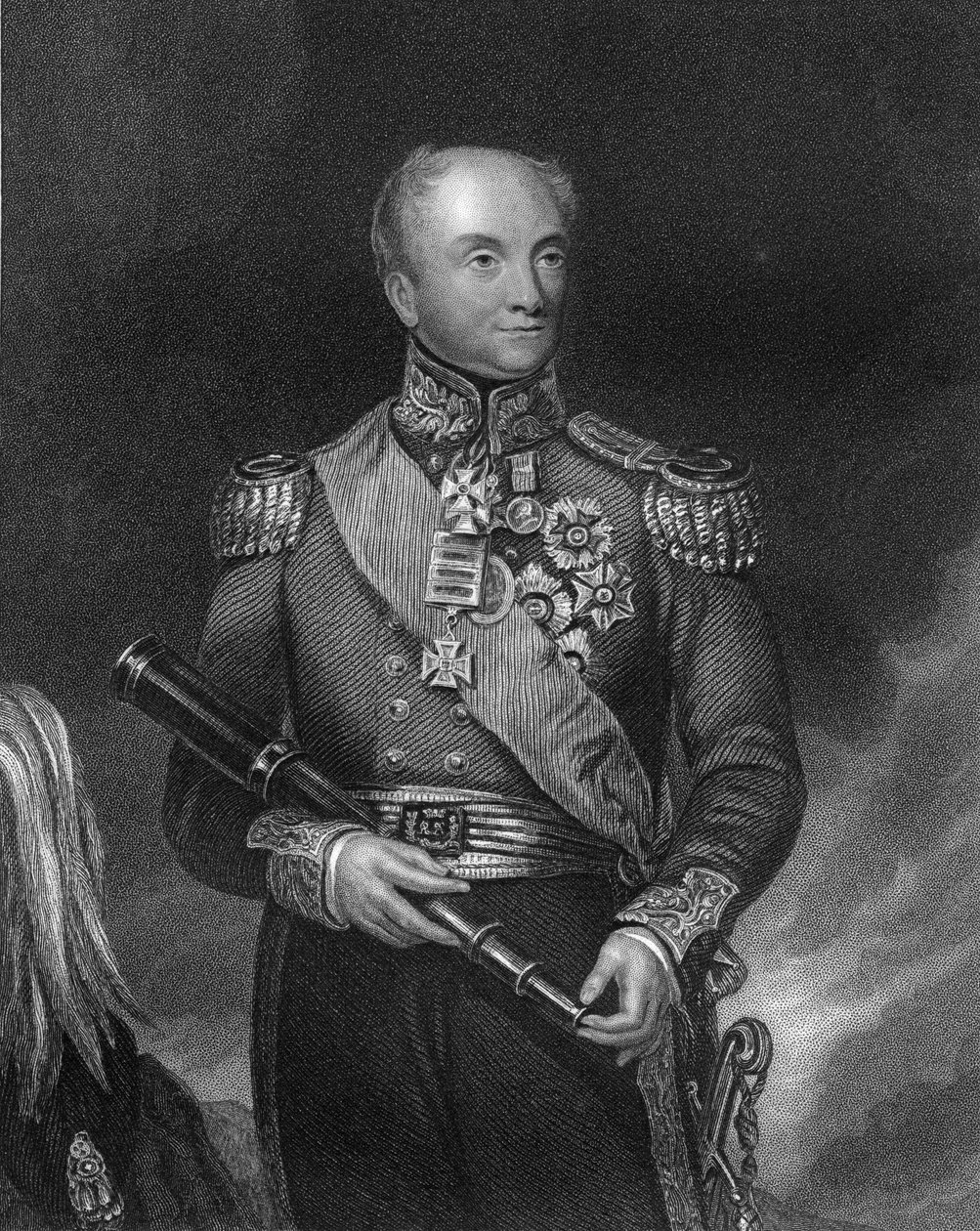 英国陆军总司令罗兰·希尔将军，c1830-c1835 c1857。 作者 威廉·亨利·莫特