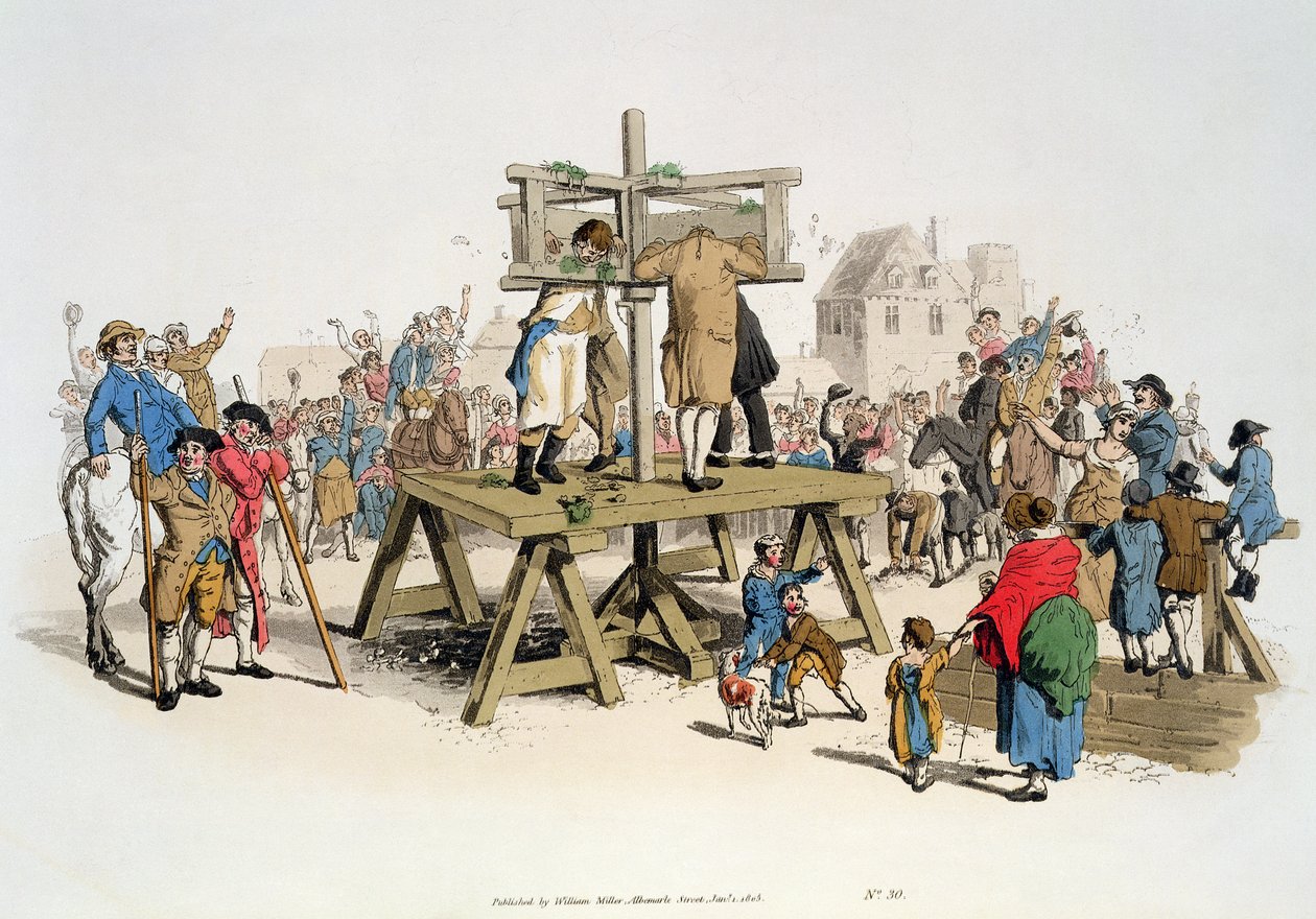 来自“英国服饰”的Guilty，由William Miller出版，1805年 作者 威廉·亨利·佩恩