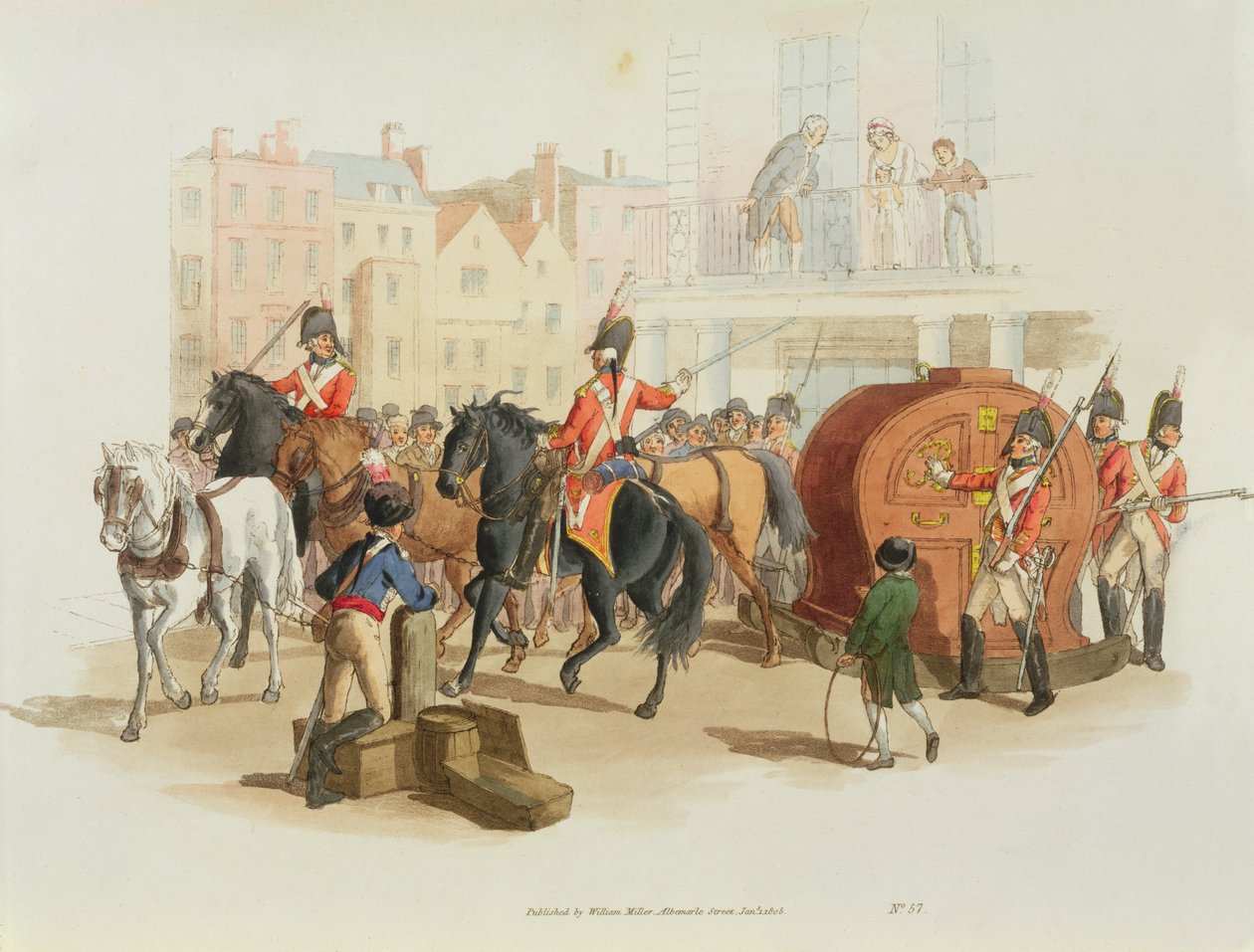 彩票轮，由艺术家雕刻，1805（aquatint） 作者 威廉·亨利·佩恩