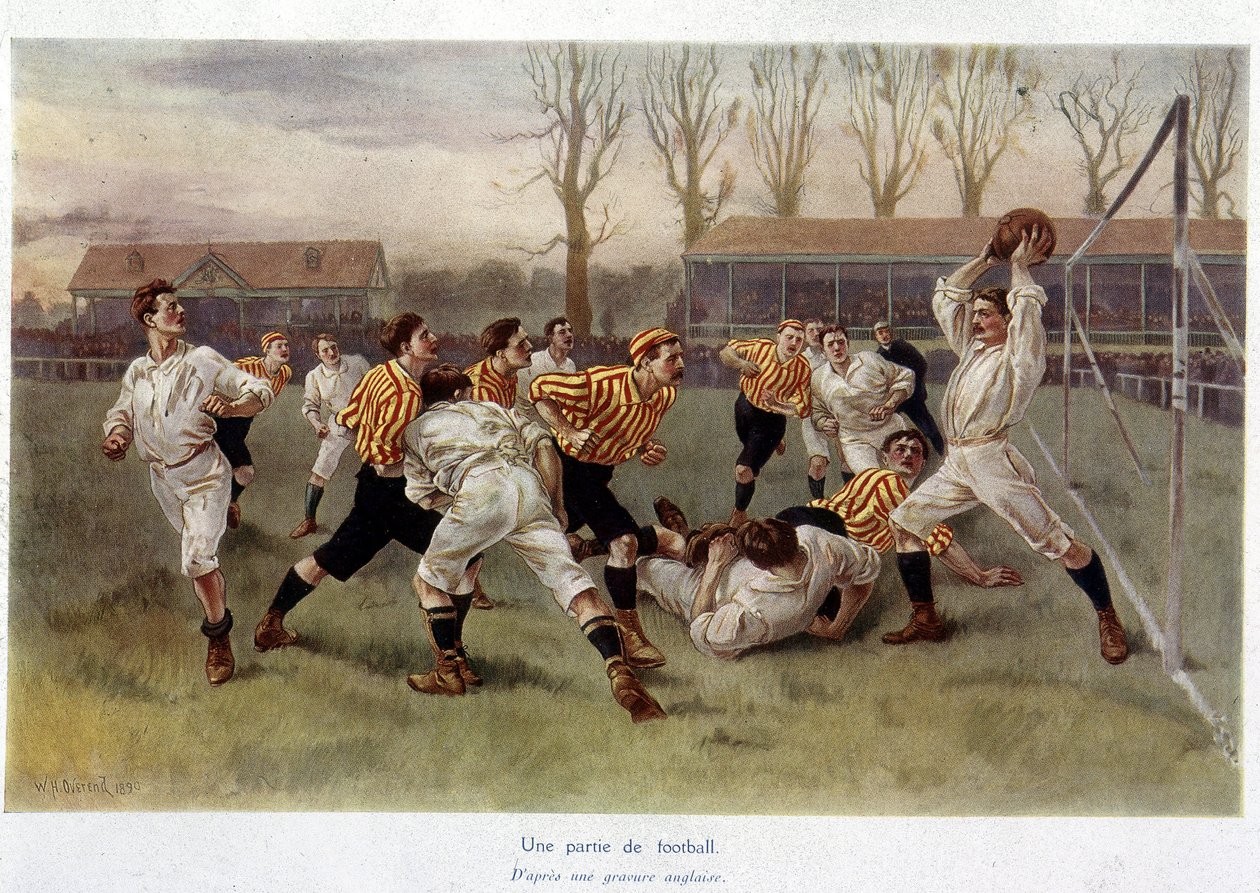 A football game - from an English engraving 作者 威廉·海沙姆·奥弗兰德