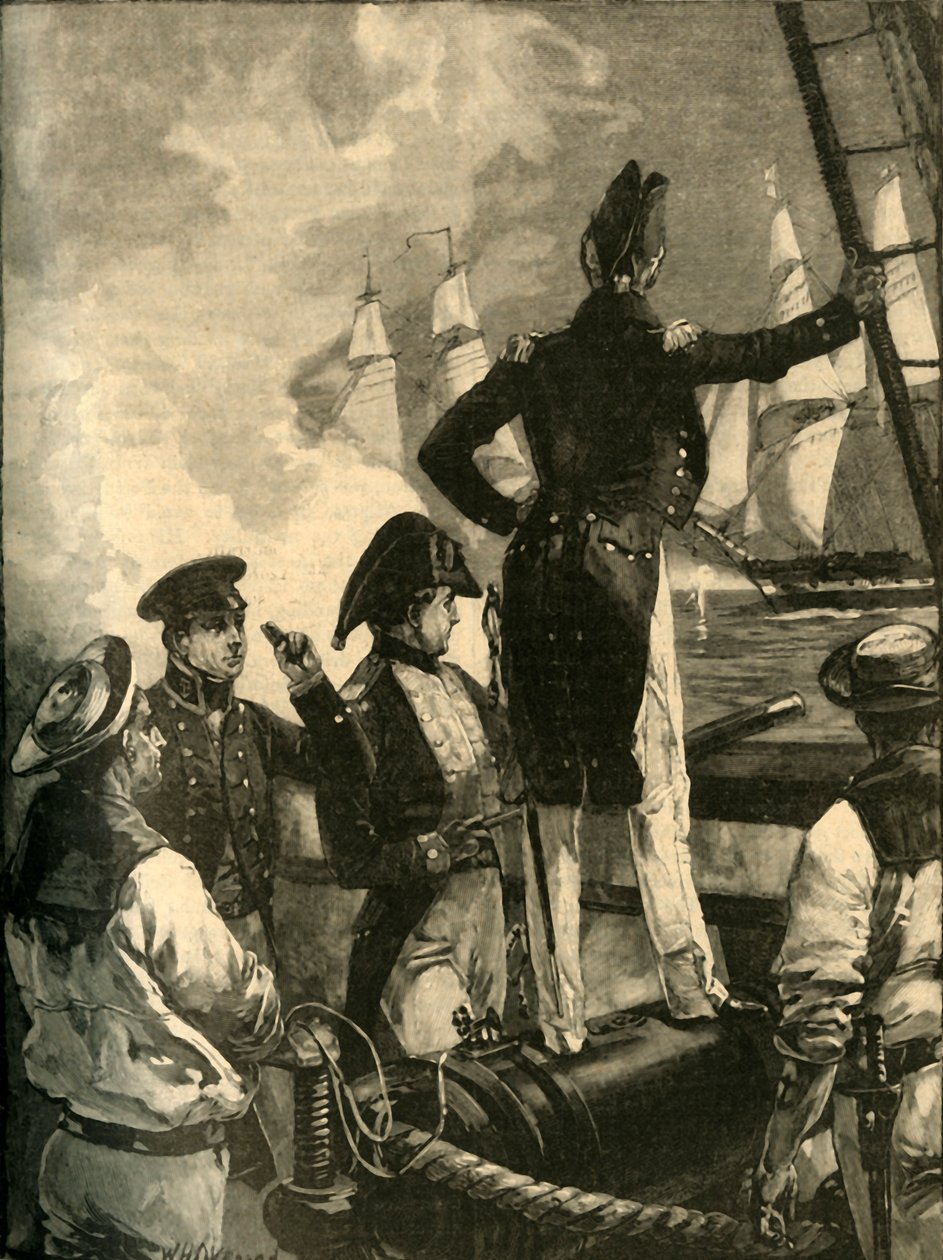 威廉·沃尔波尔上尉在1829年至1890年的自由战争中拦截了萨尔达尼亚斯公爵的船只。 作者 威廉·海沙姆·奥弗兰德