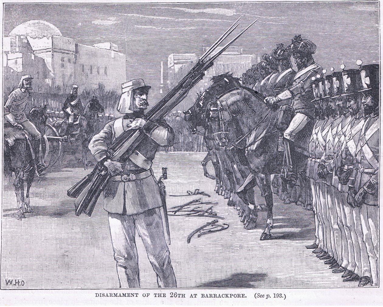 公元1857年在Barrackpore第26次解除武装 作者 威廉·海沙姆·奥弗兰德