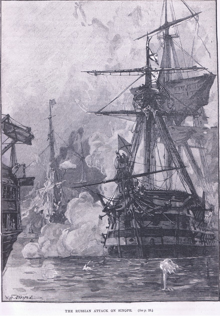 俄罗斯对Sinope 1853年的攻击 作者 威廉·海沙姆·奥弗兰德