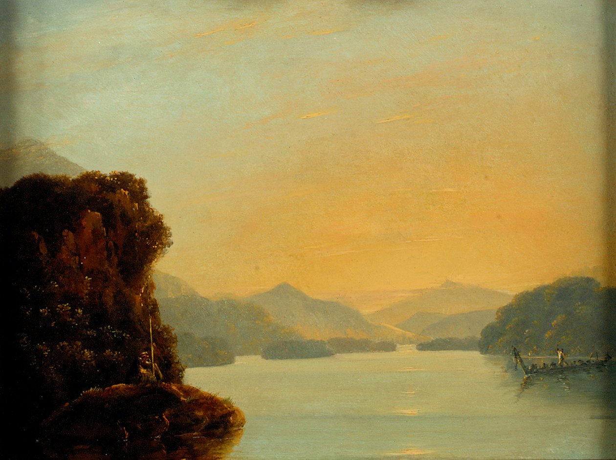 乘坐毛利独木舟观赏昏暗湾美景 作者 威廉·霍奇斯