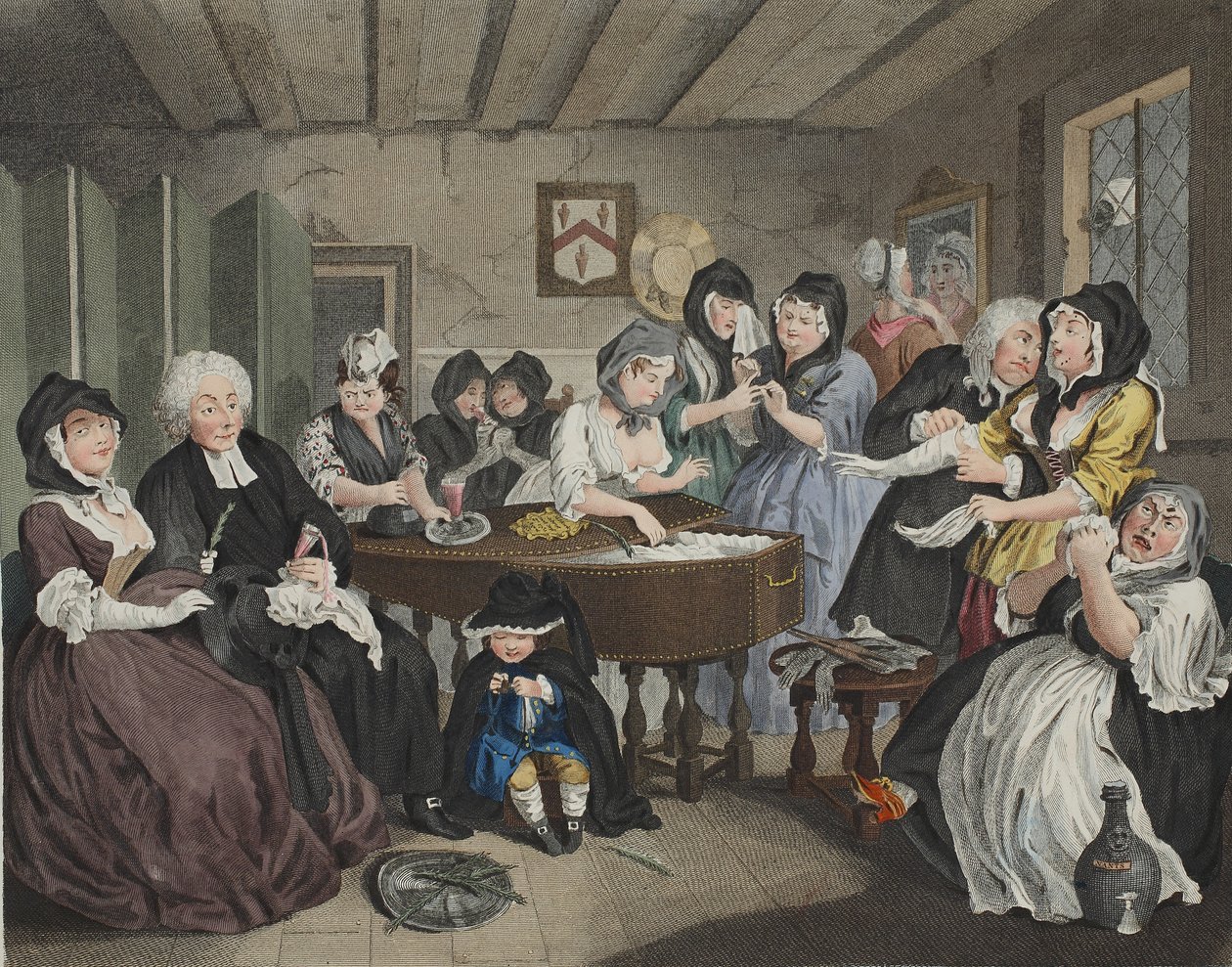 哈罗特的进步，板块VI，来自&39;Hogarth Restored：着名的William Hogarth的全部作品的插图，由Thomas Cook&39;重新雕刻，酒吧。 1812年（手工雕刻） 作者 威廉·霍加斯