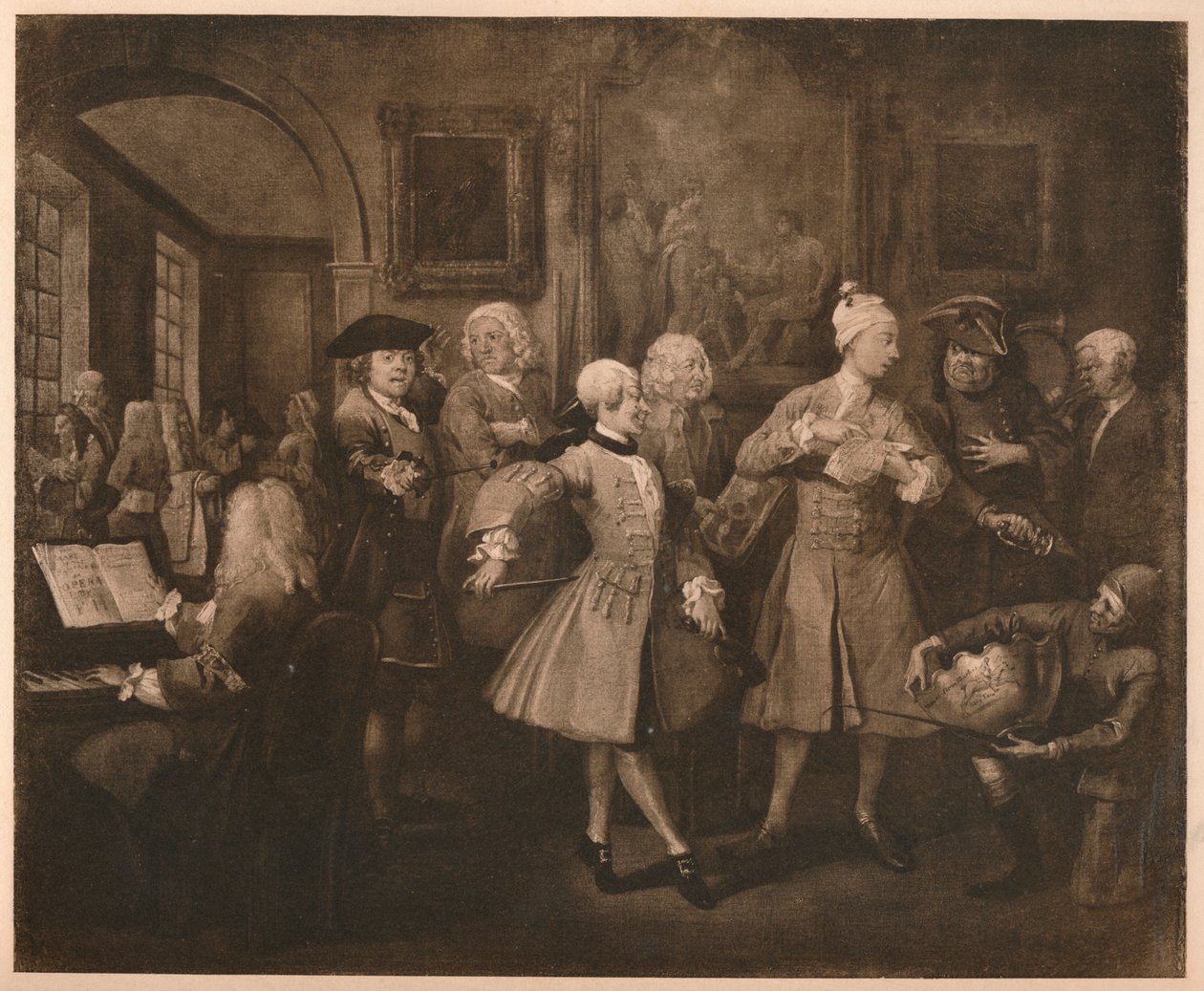 掠夺进展-2：Levée，1733年。 作者 威廉·霍加斯