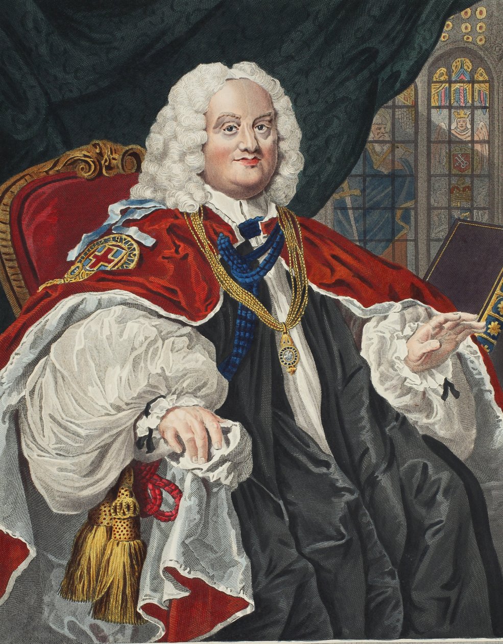 Benjamin Hoadly，来自&39;Hogarth Restored：The Whole Works of the famous William Hogarth，由Thomas Cook&39;重新雕刻，酒吧。 1812年（手工雕刻） 作者 威廉·霍加斯