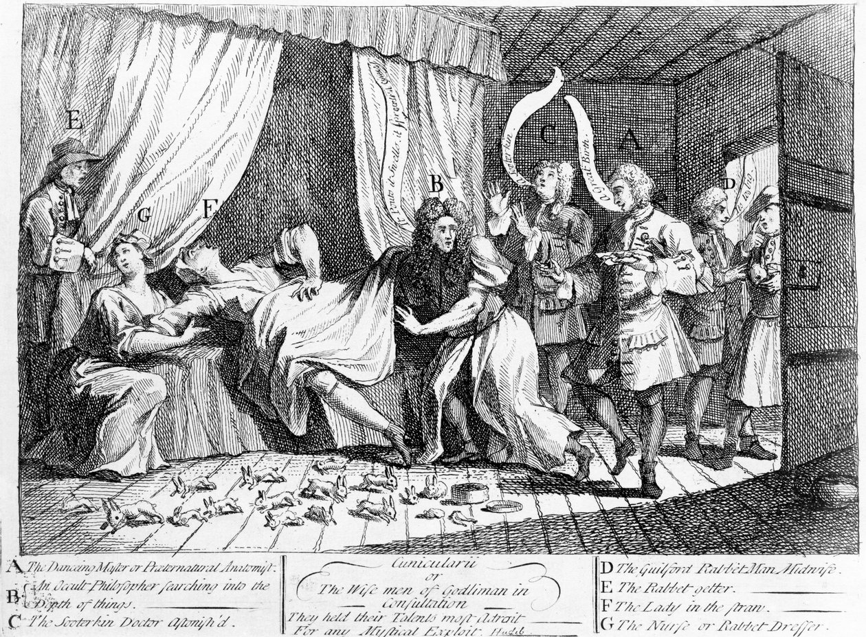 1726年，Cunicularii或Godliman的智者在协商中 作者 威廉·霍加斯