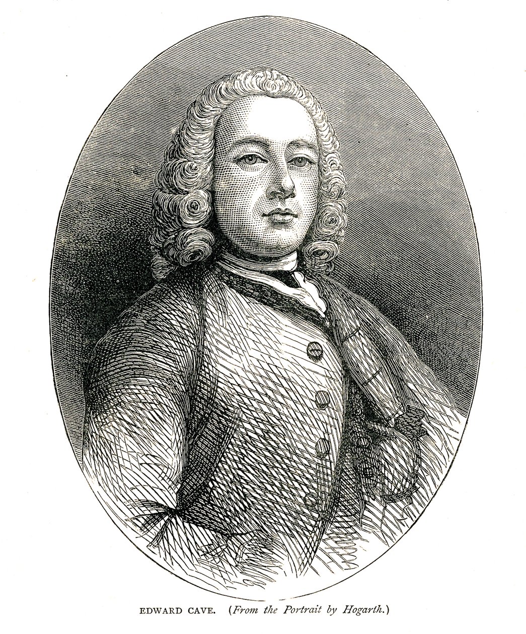 爱德华·卡夫（Edward Cave），约1700年代 作者 威廉·霍加斯