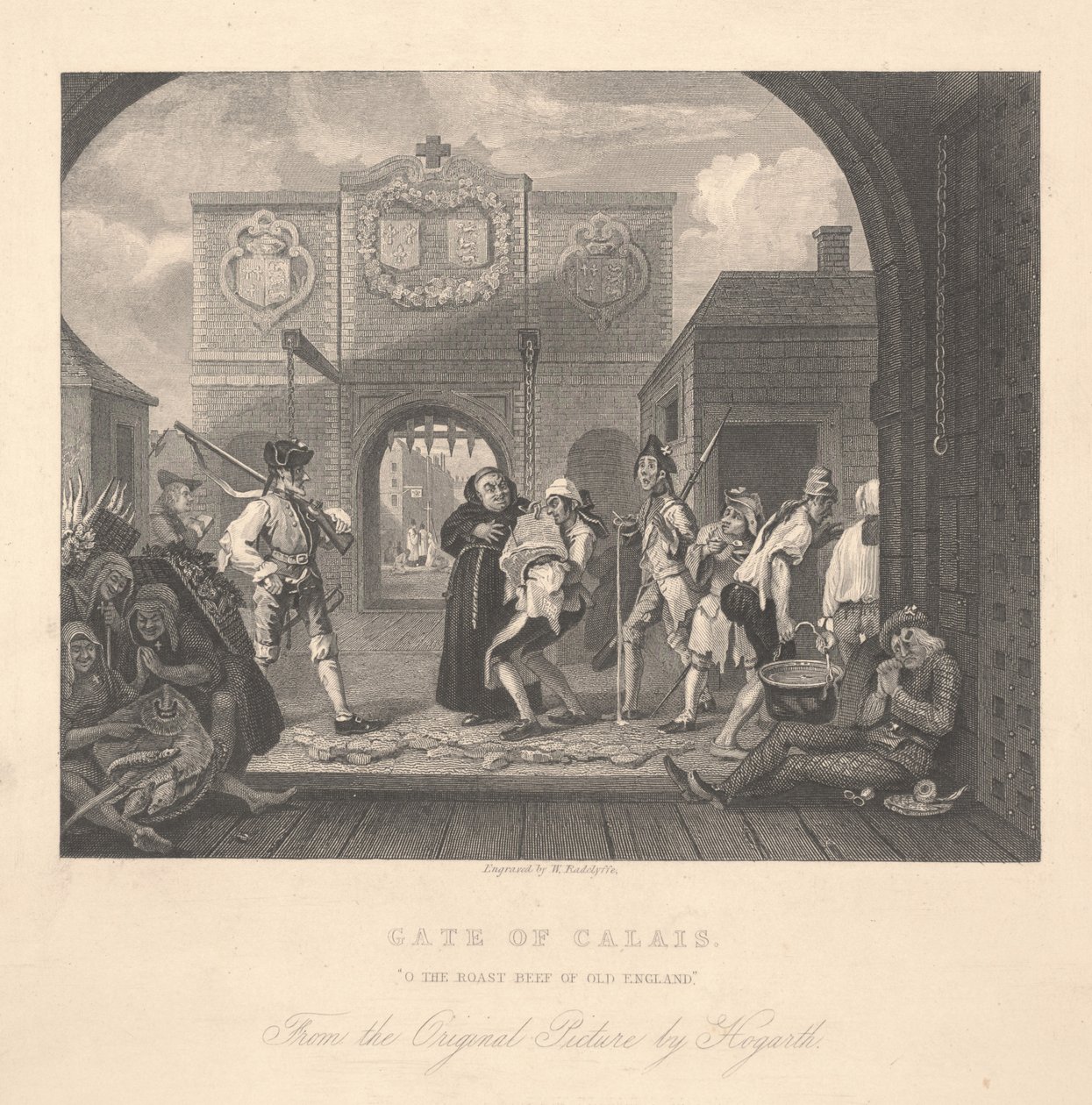 加来之门，威廉·拉德克里夫（1783-1855）雕刻 作者 威廉·霍加斯