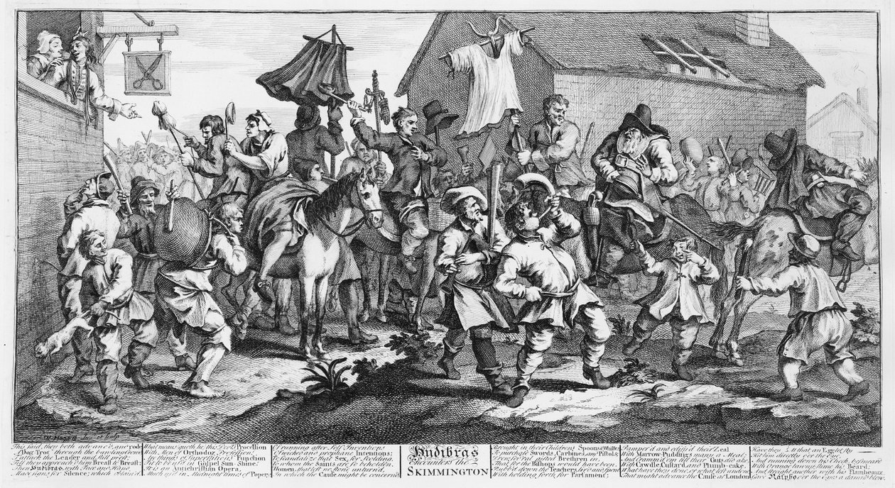 Hudibras在1726年与Samuel Butler一起从&39;Hudibras&39;遇到了Skimmington 作者 威廉·霍加斯