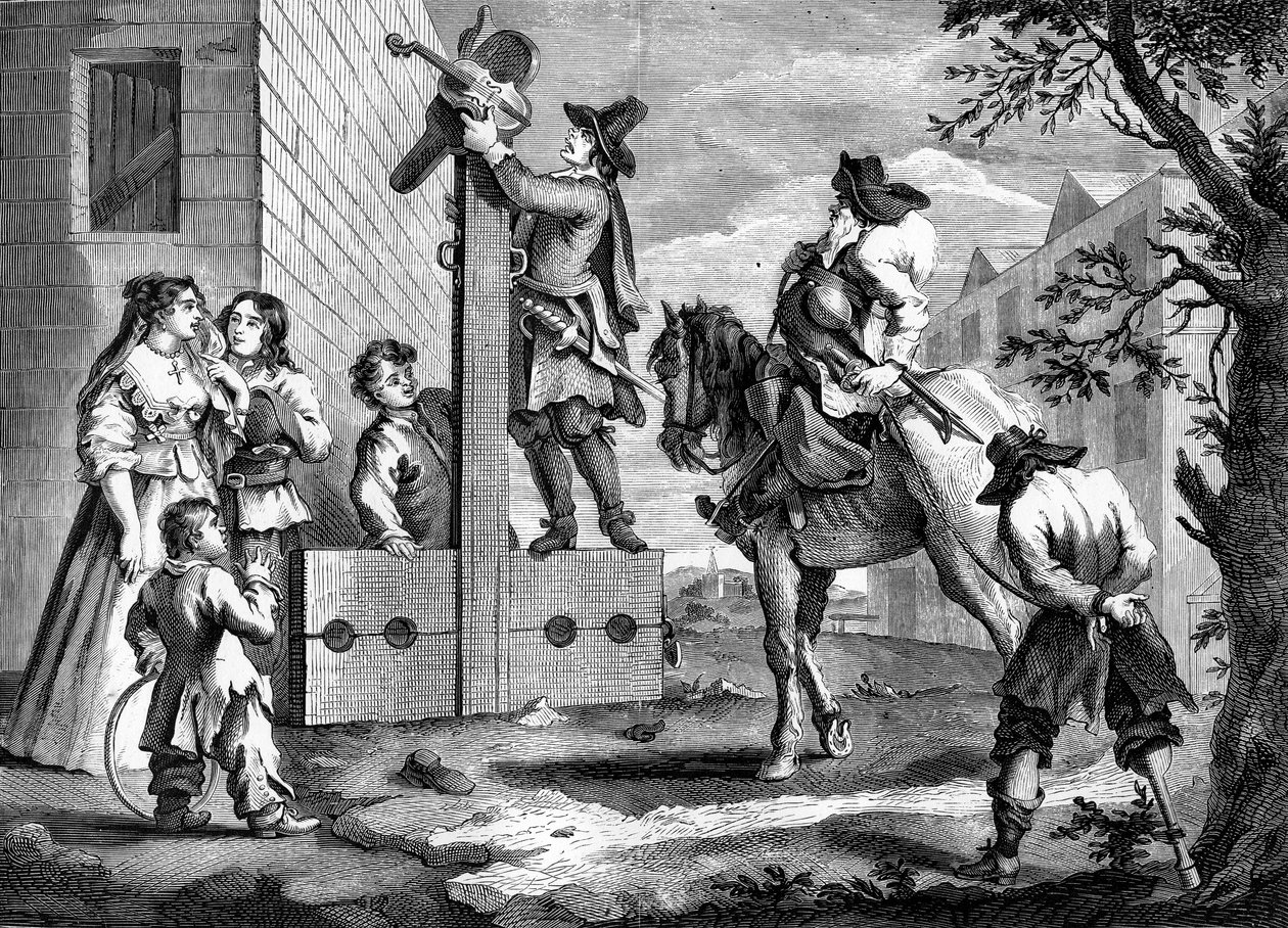 威廉-霍加斯的《赫德布拉斯》（Hudibras）。 作者 威廉·霍加斯