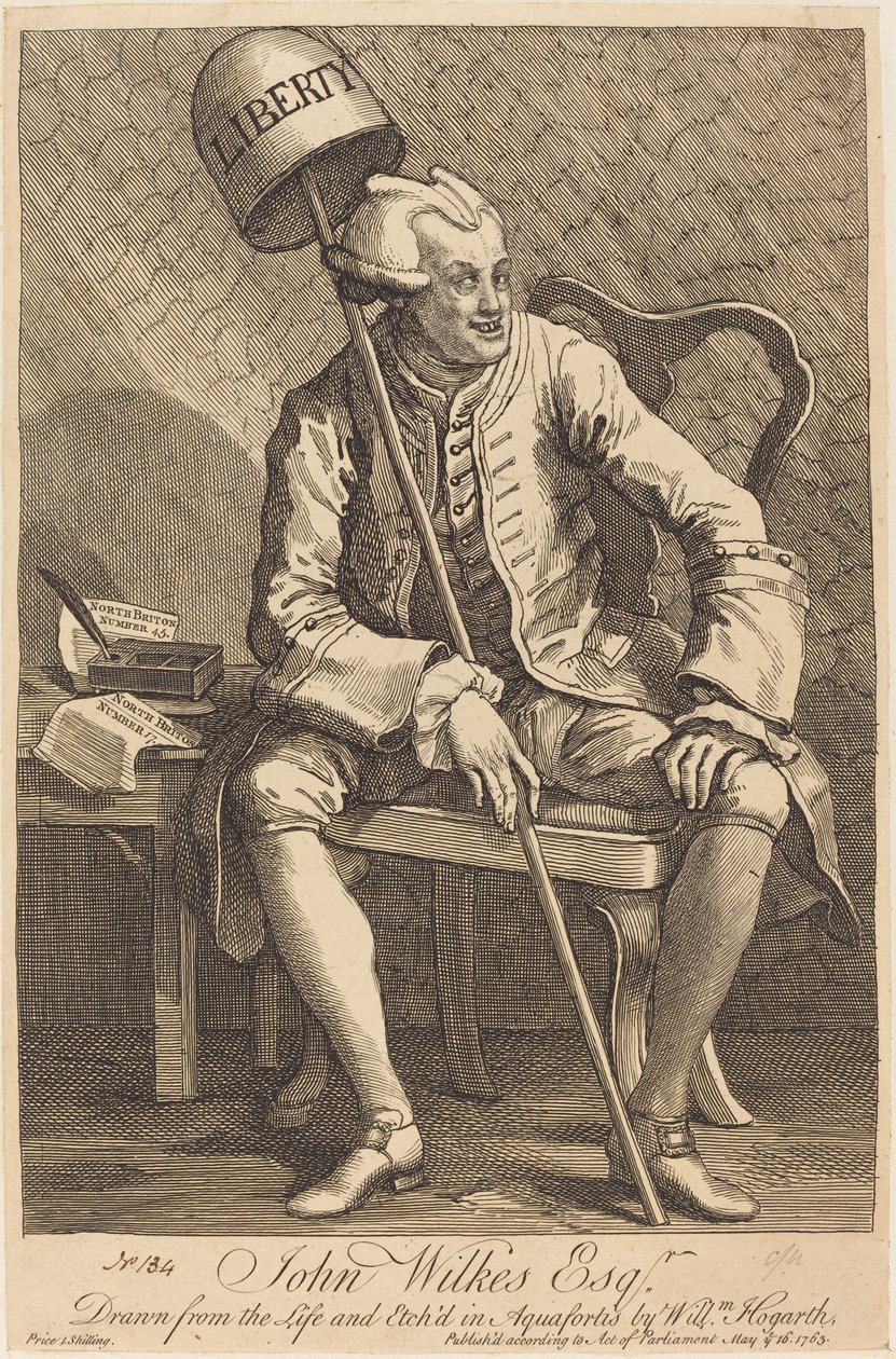 John Wilkes Esq. 作者 威廉·霍加斯