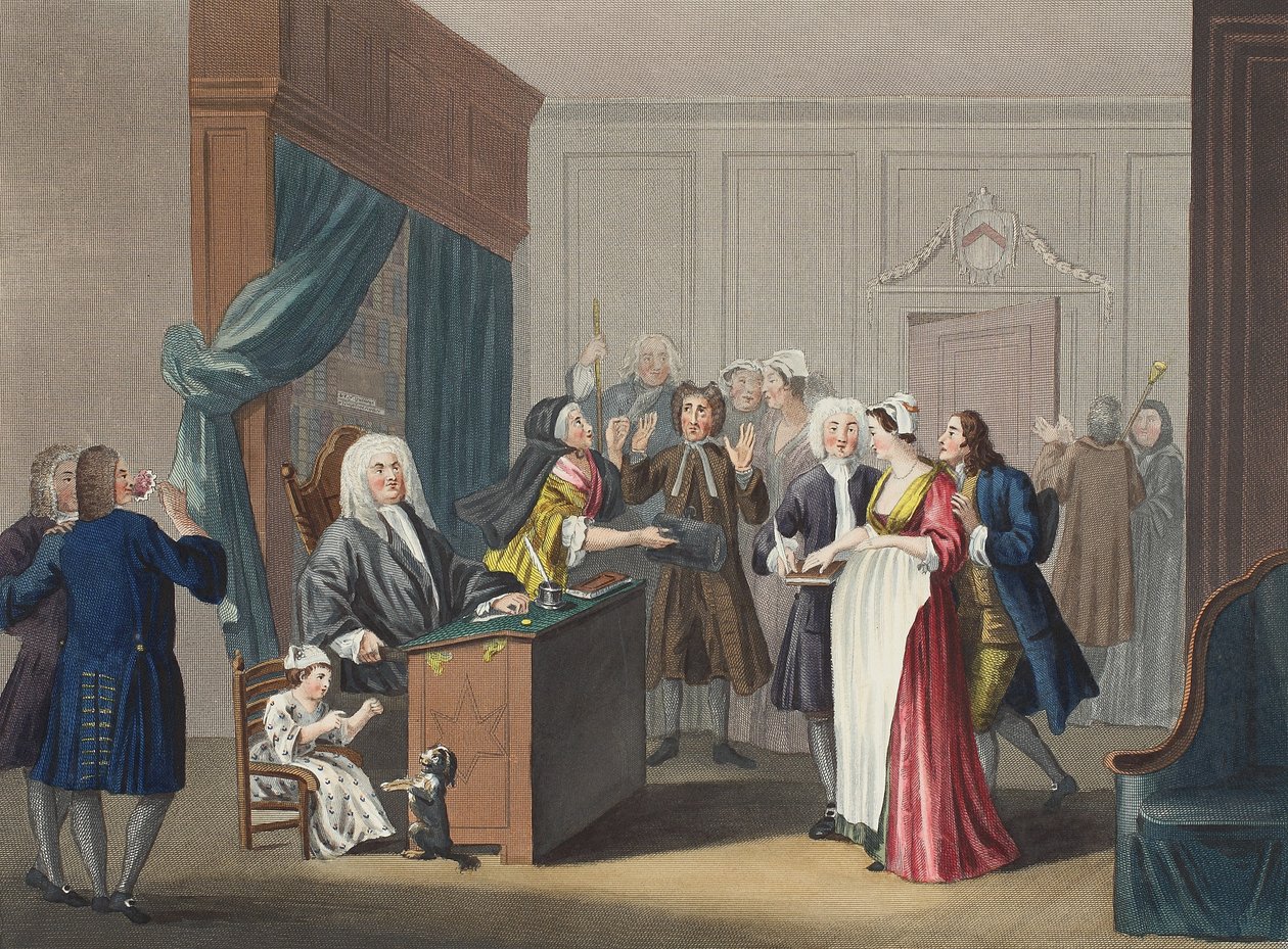 司法胜利，插图来自&39;Hogarth Restored：着名的William Hogarth的全部作品，由Thomas Cook&39;重新雕刻，酒吧。 1812年（手工雕刻） 作者 威廉·霍加斯
