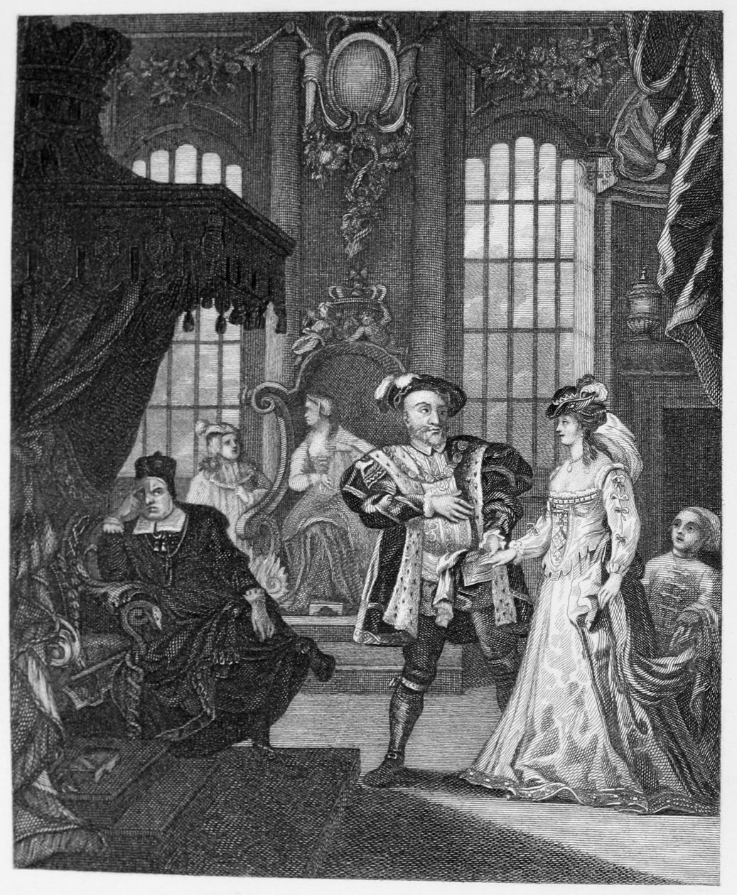 King Henry V111和Anna Boleyne 作者 威廉·霍加斯