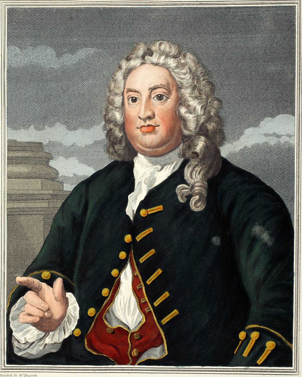 Martin Folkes，来自&39;Hogarth Restored：The Whole Works of the famous William Hogarth，由Thomas Cook&39;重新雕刻，酒吧。 1812年（手工雕刻） 作者 威廉·霍加斯