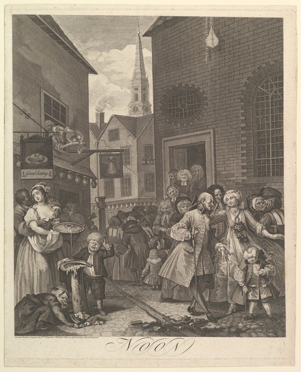 1738年3月25日中午，四时。 作者 威廉·霍加斯