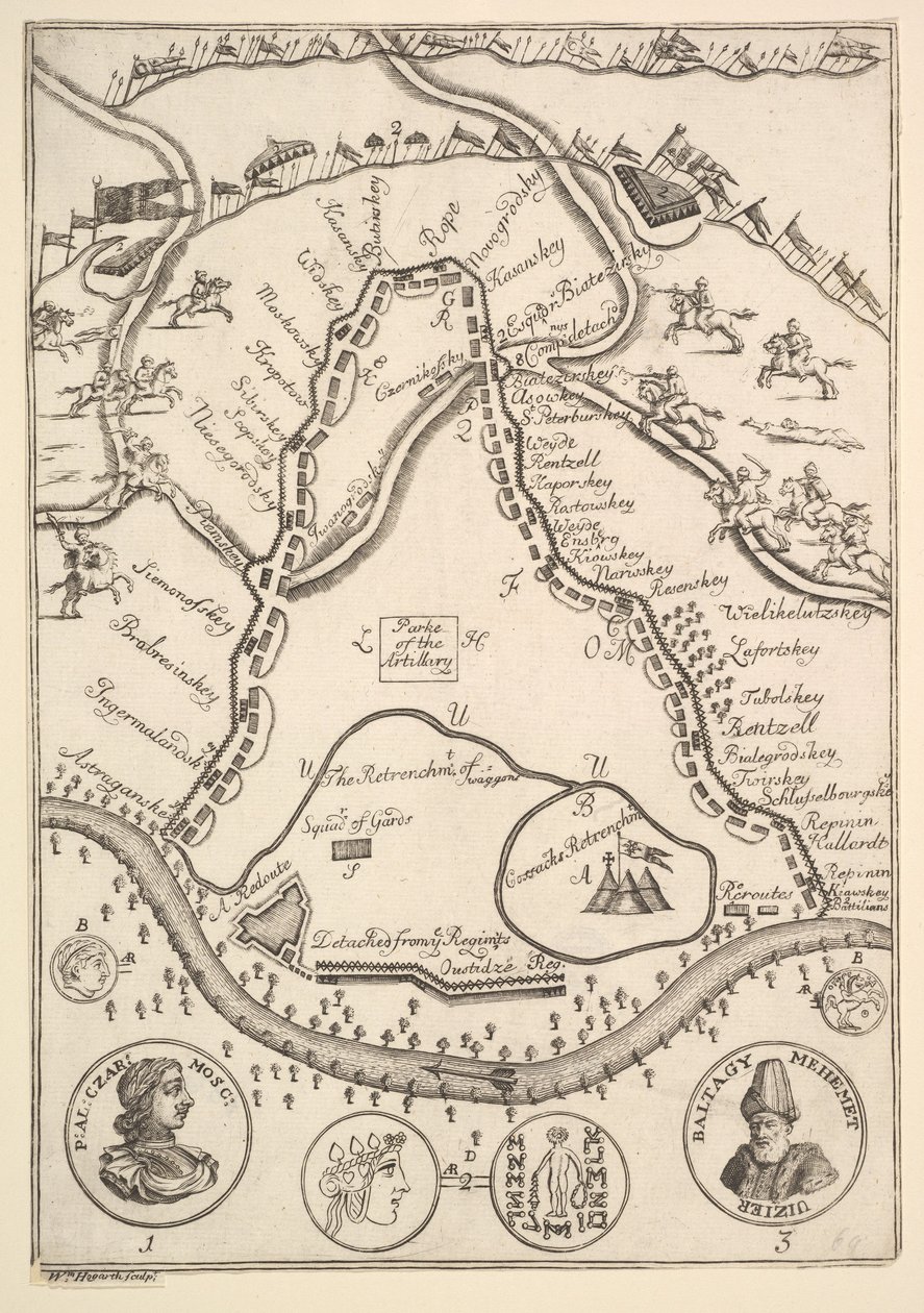 拉莫特雷大街（Aubry de La Mottrayes）的派克公园（Parke）在欧洲，亚洲和全球各地旅行，1723-24年。 作者 威廉·霍加斯