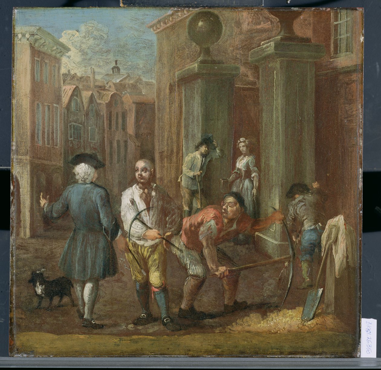 签署Paviour，c.1725 作者 威廉·霍加斯