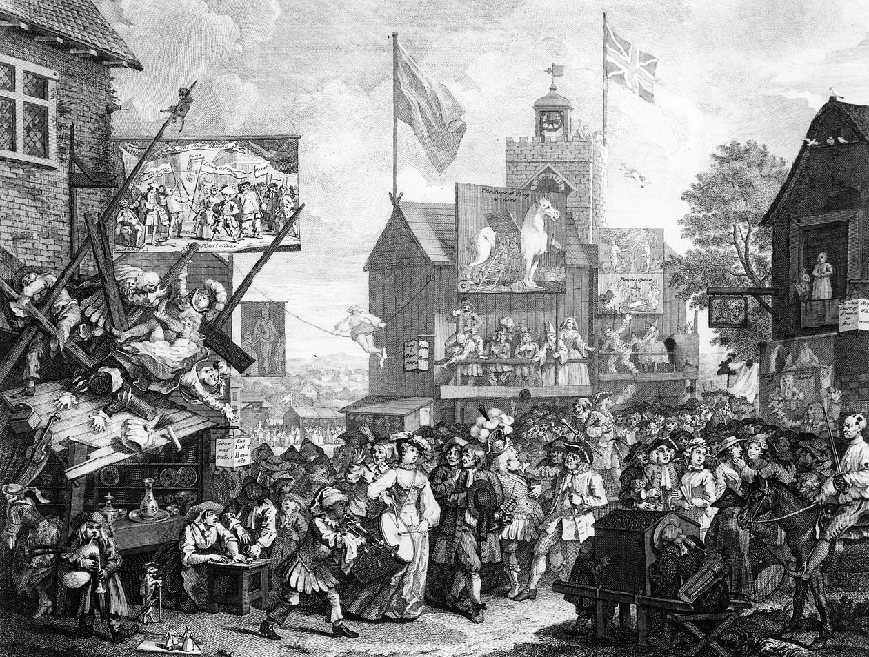 Southwark Fair，1733 作者 威廉·霍加斯