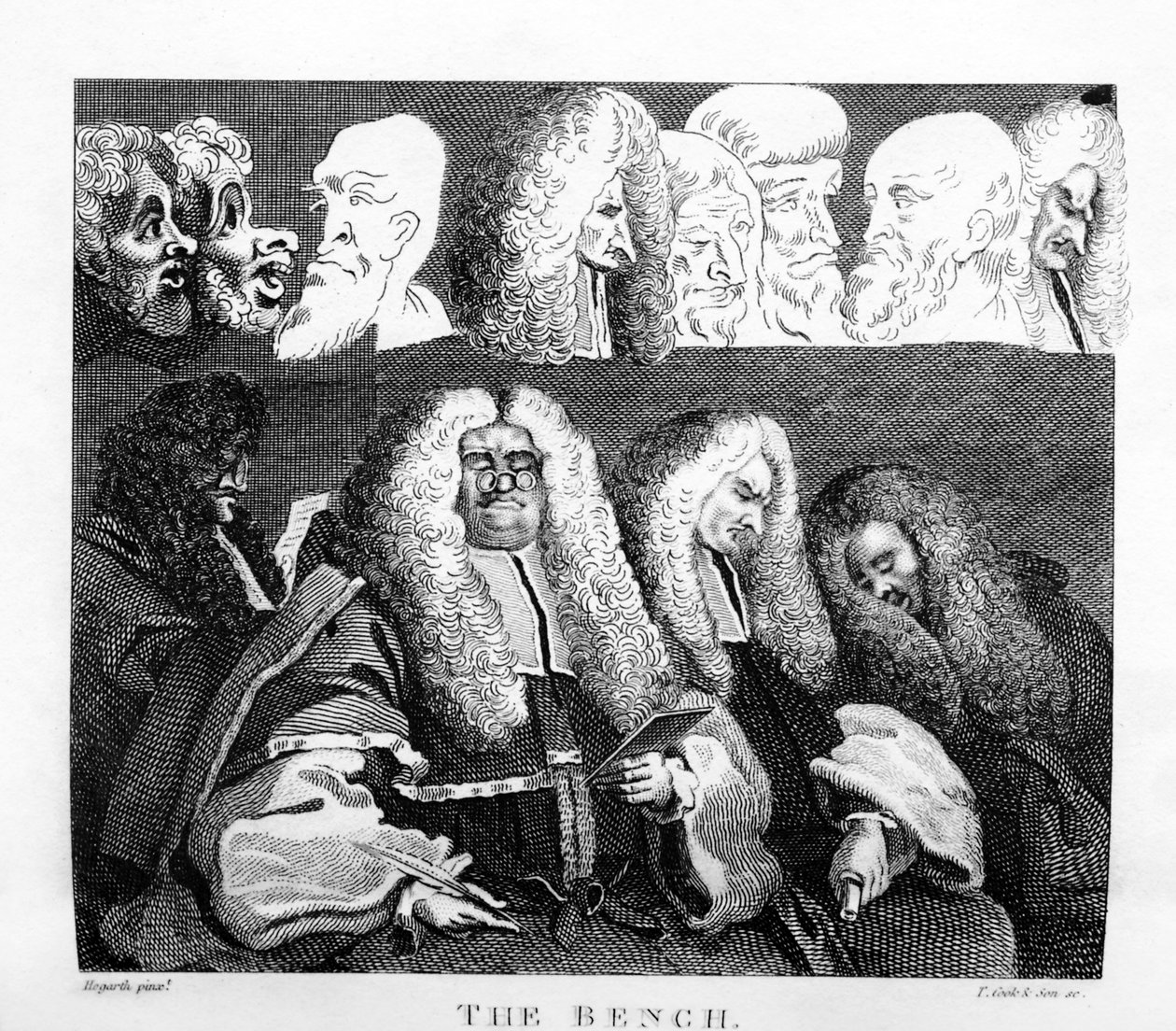 威廉-霍加斯的《长椅》。 作者 威廉·霍加斯
