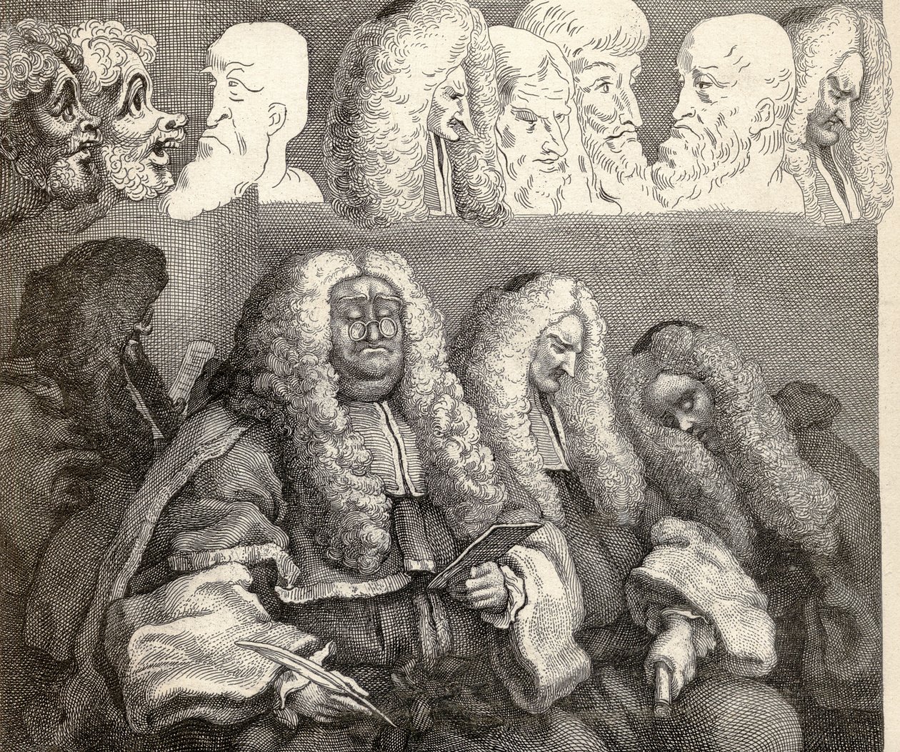 The Bench，来自1833年出版的“William Hogarth的作品” 作者 威廉·霍加斯
