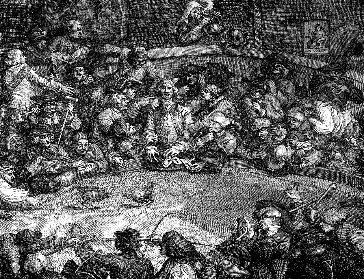 驾驶舱，1759年。 作者 威廉·霍加斯