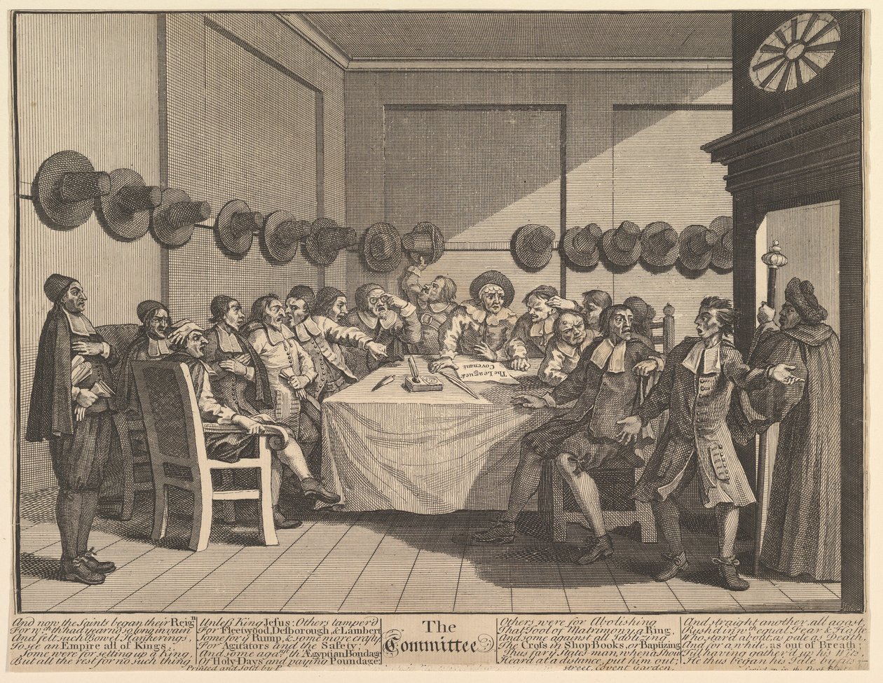 委员会塞缪尔·巴特勒·哈迪布拉斯（Samuel Butlers Hudibras）的十二幅大型插图，第10页，1725-68页。 作者 威廉·霍加斯