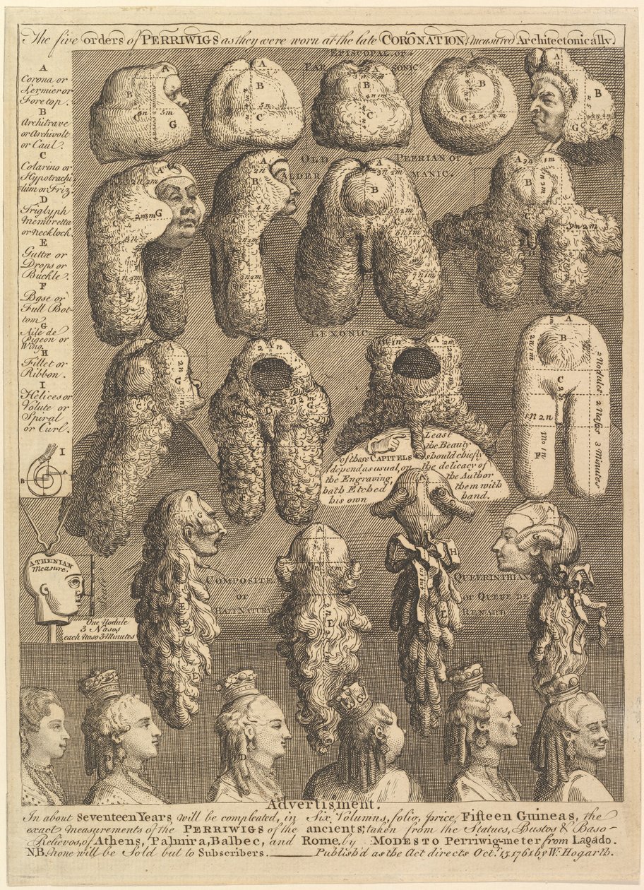 围网五阶，1761年。 作者 威廉·霍加斯