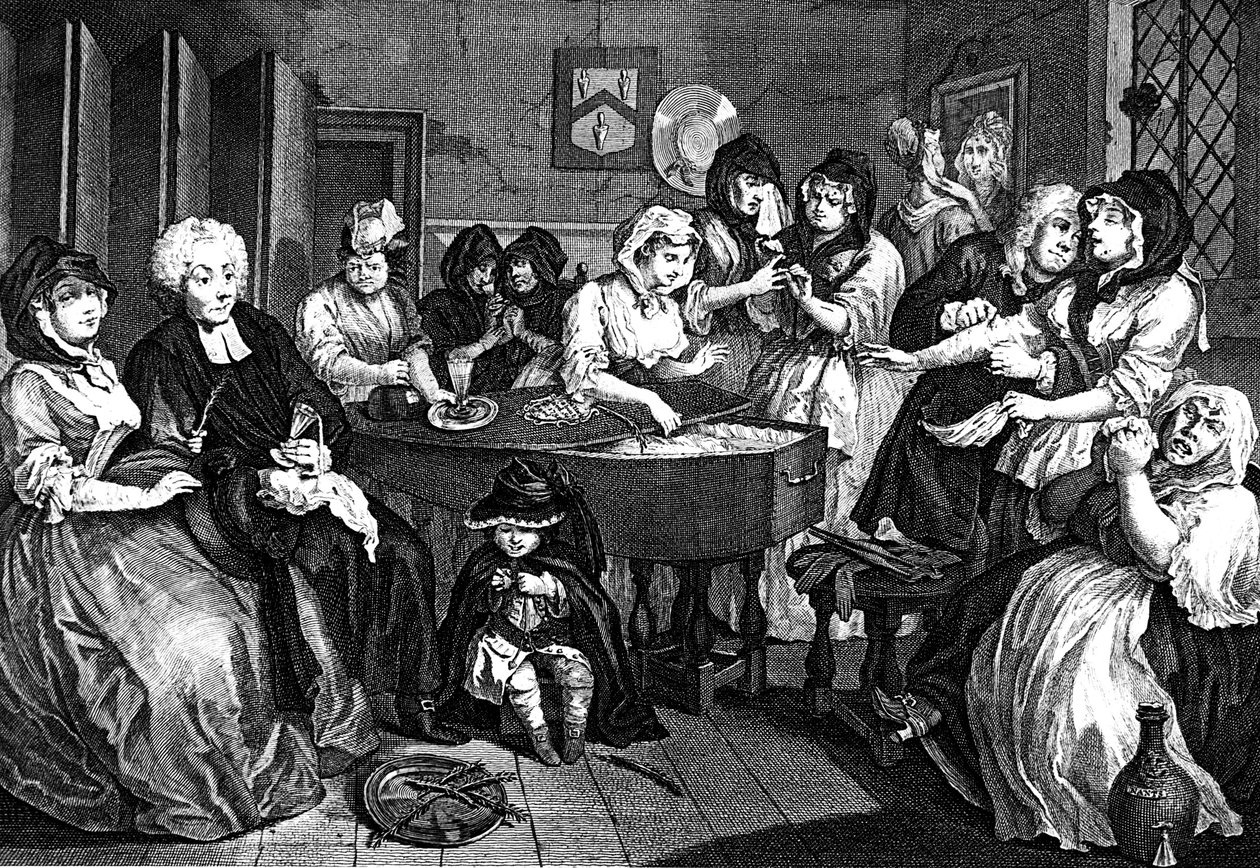 妓女的进步，1733年 作者 威廉·霍加斯