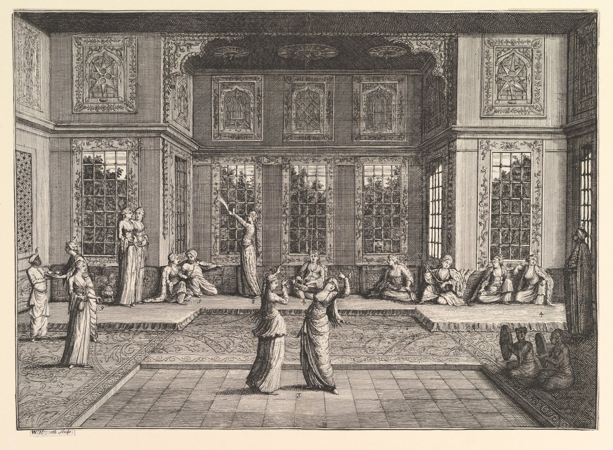 Seraglio Aubry de La Mottrayes游遍欧洲，亚洲并进入1723-24年部分地区。 作者 威廉·霍加斯